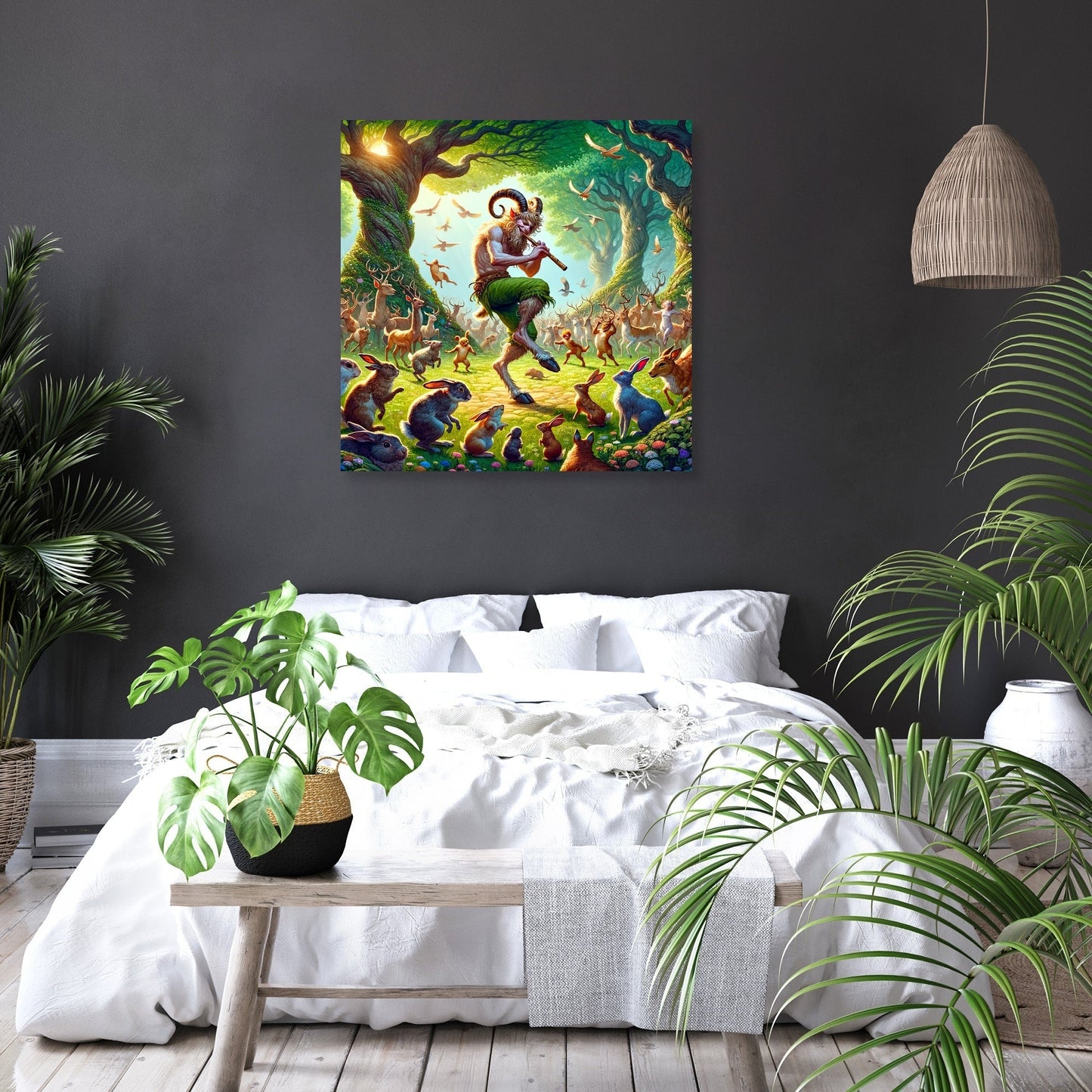 Forest Melody Satyr Canvas