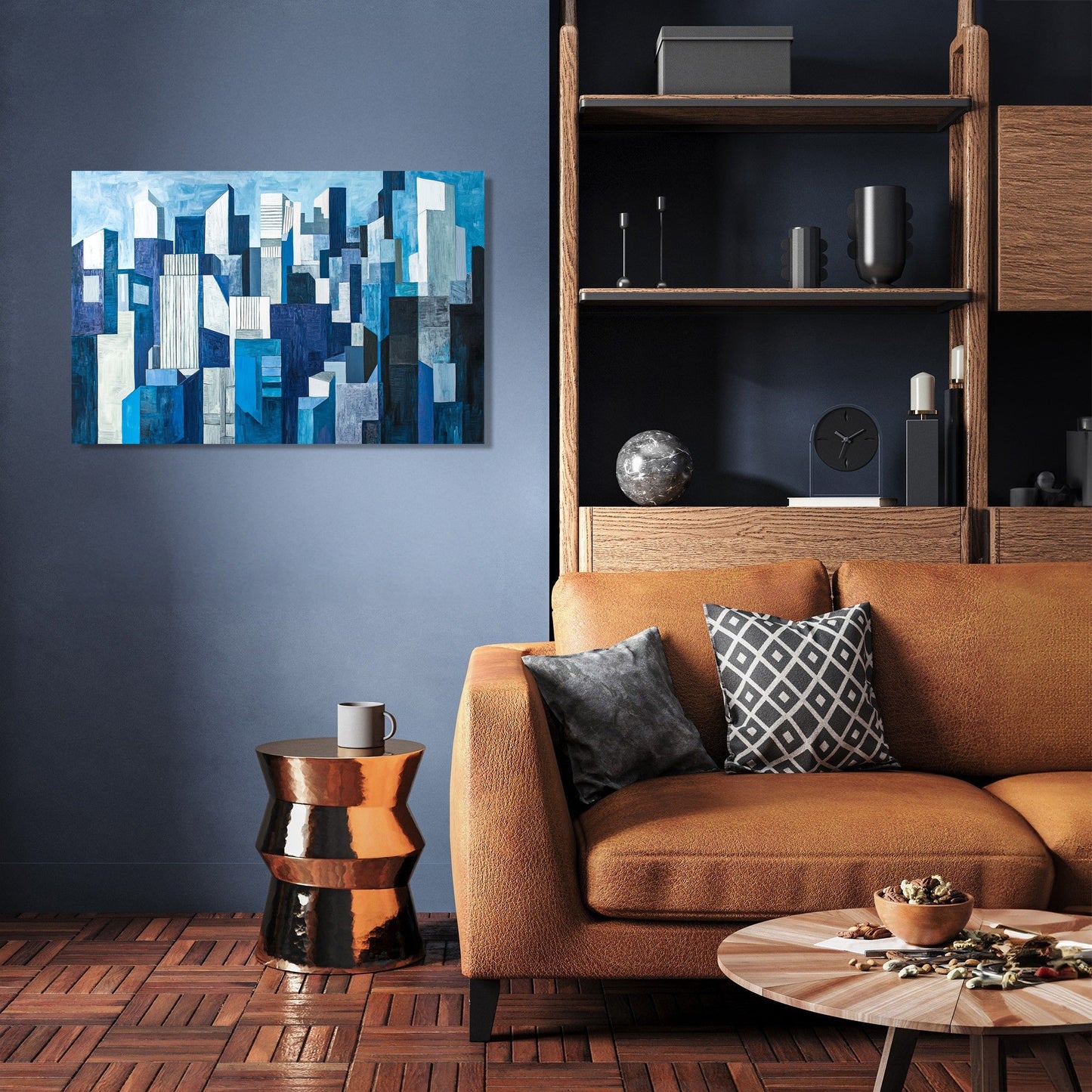 Cubist Cityscape Canvas