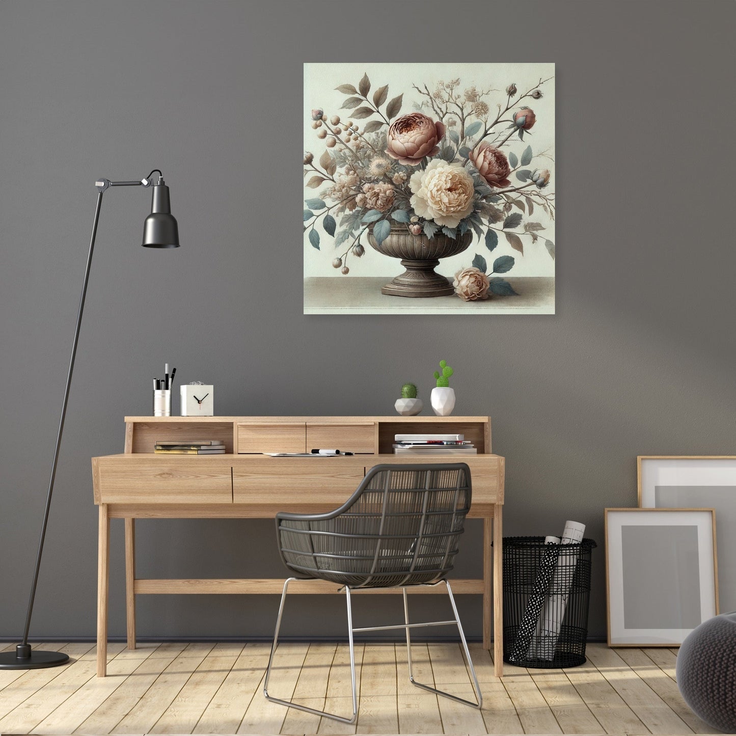 Victorian Ikebana Canvas