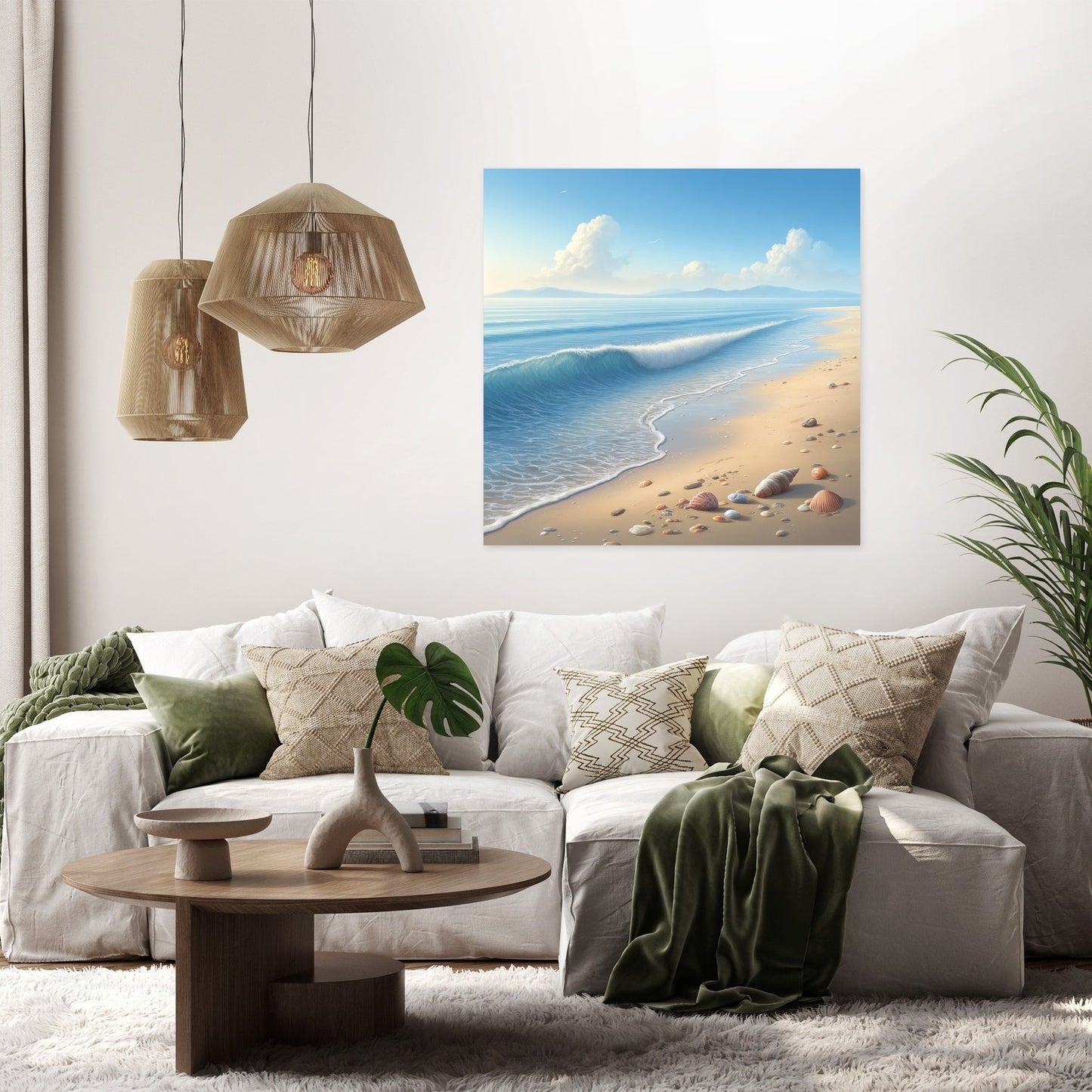Tranquil Beachscape Canvas
