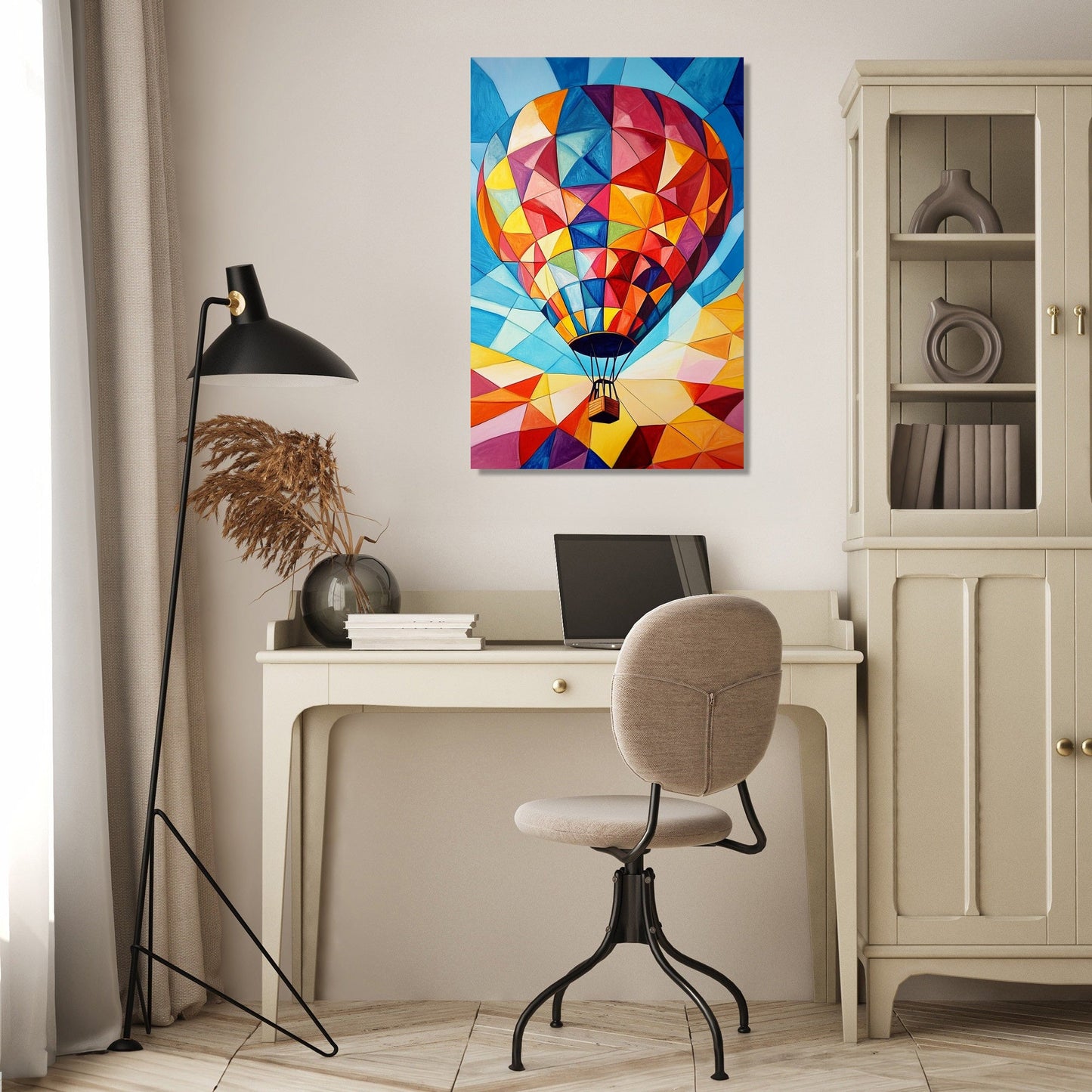 Geometric Hot Air Canvas