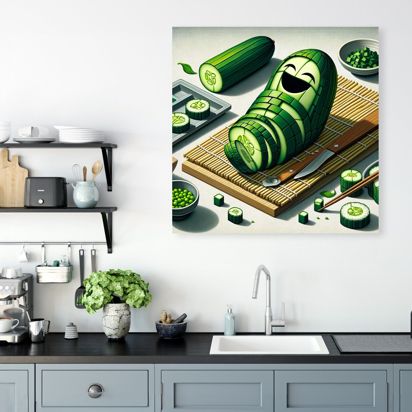 Cucumber Roll Canvas