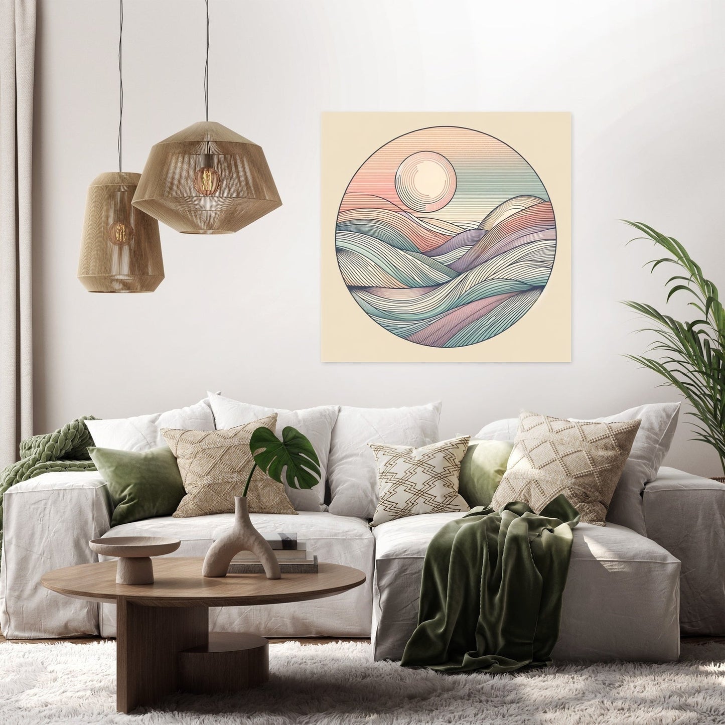Pastel Serenity Canvas