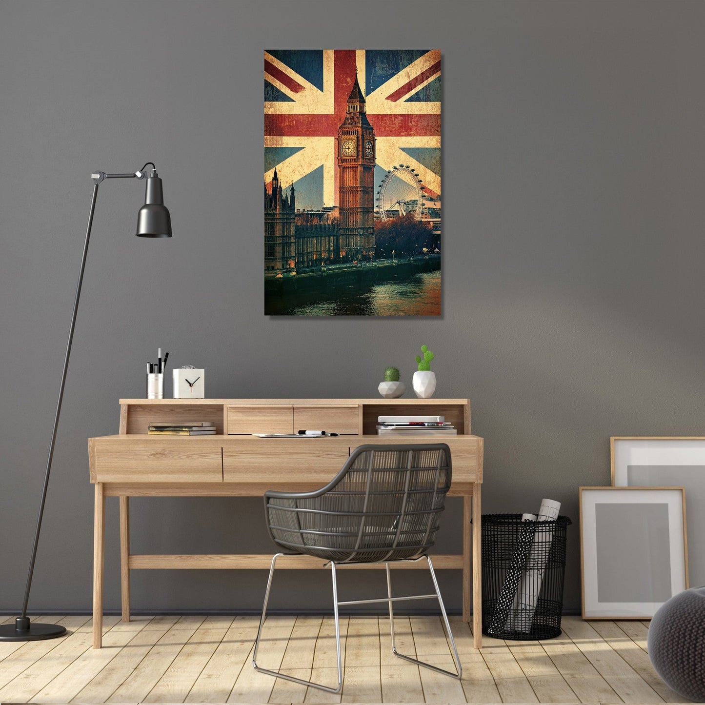 Union Jack Skyline Canvas