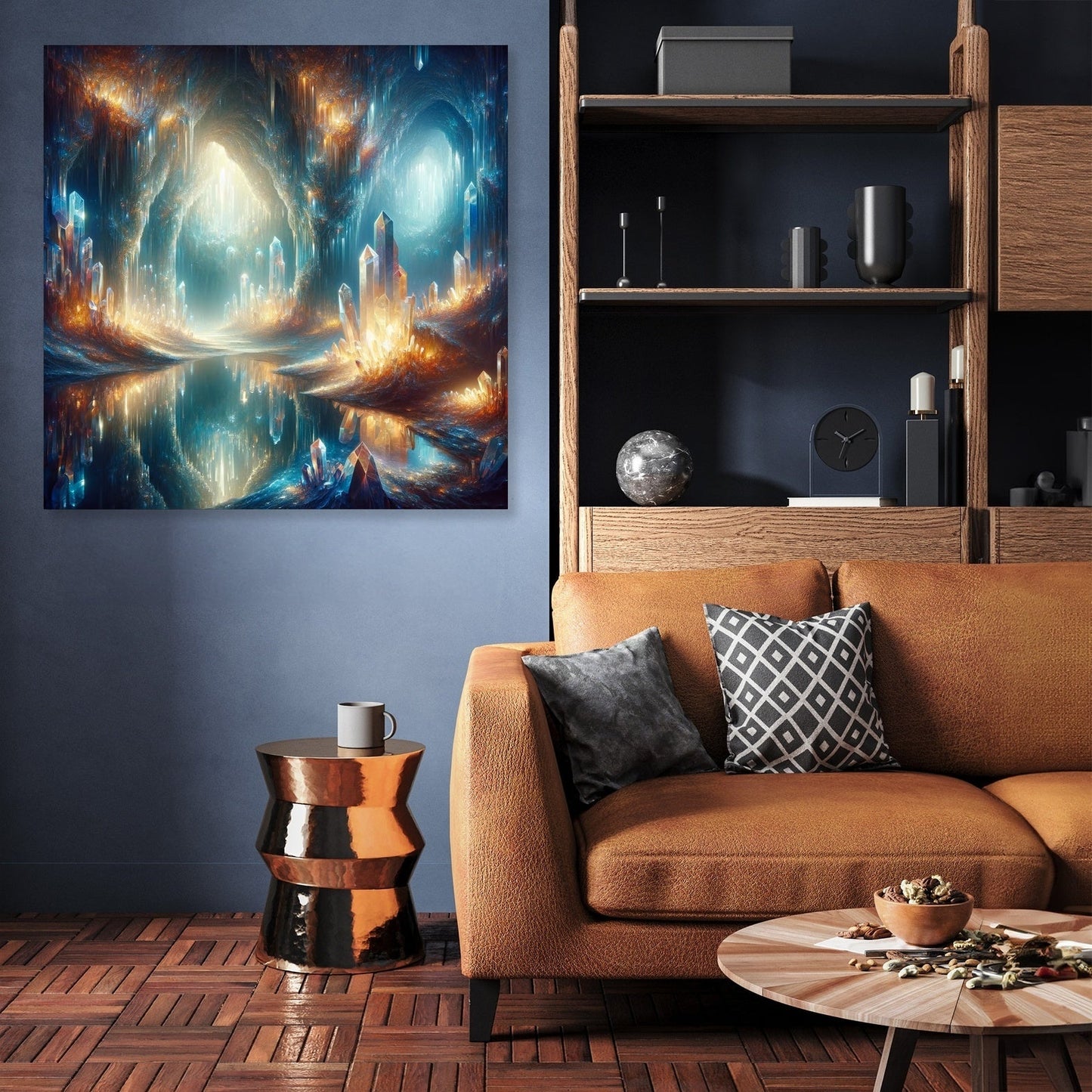 Mystical Crystal Grotto Canvas