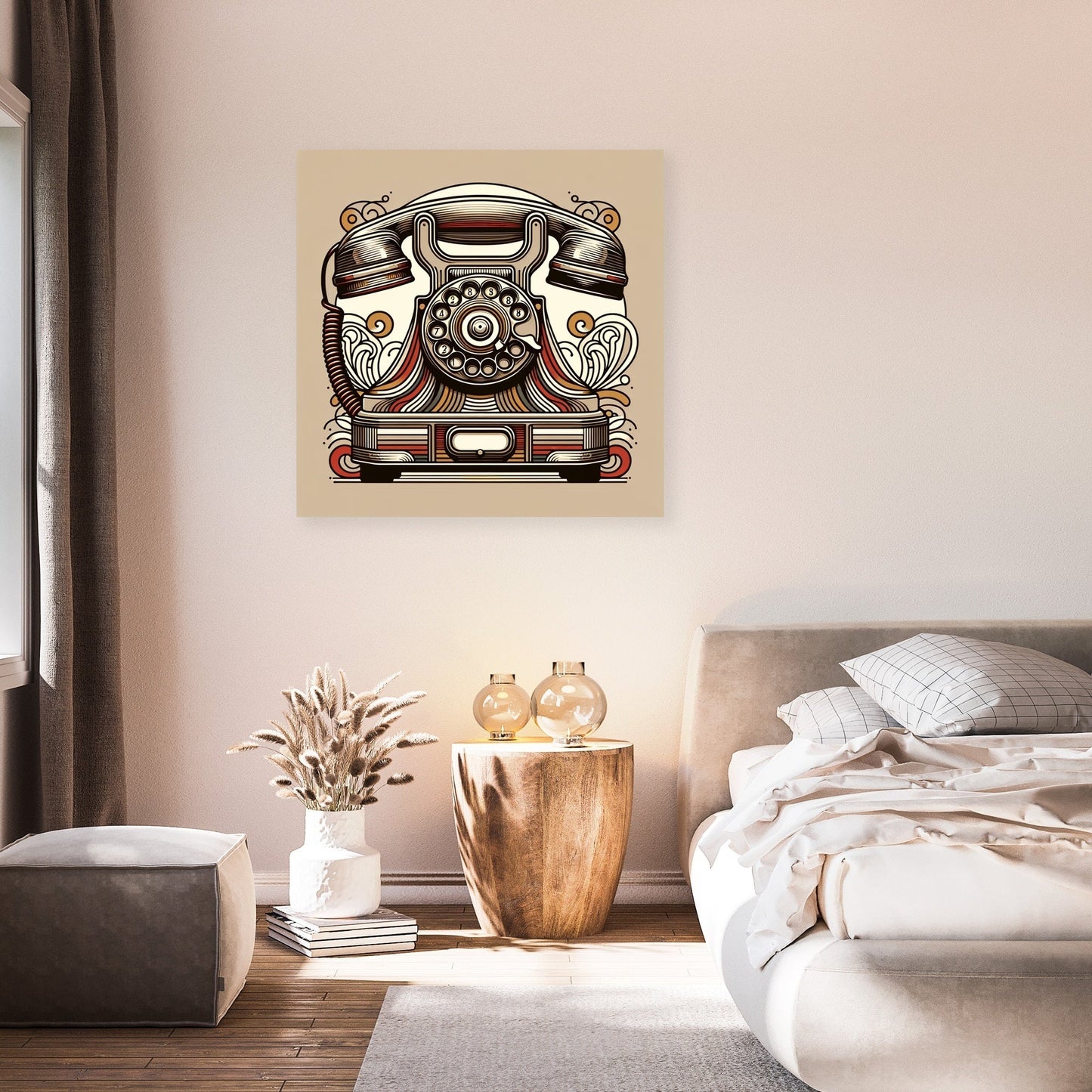 Nostalgic Phone Canvas