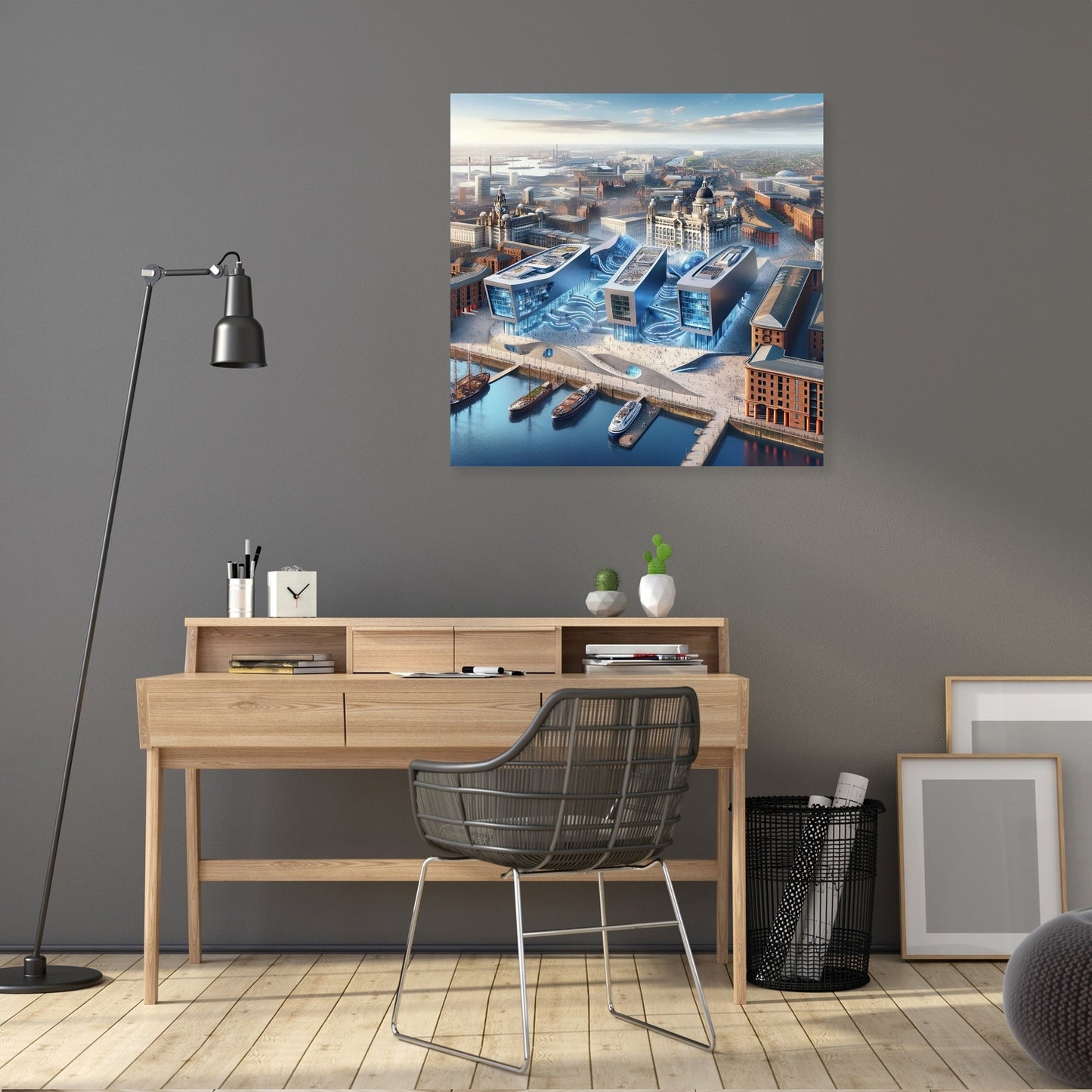 Panoramic Liverpool Canvas