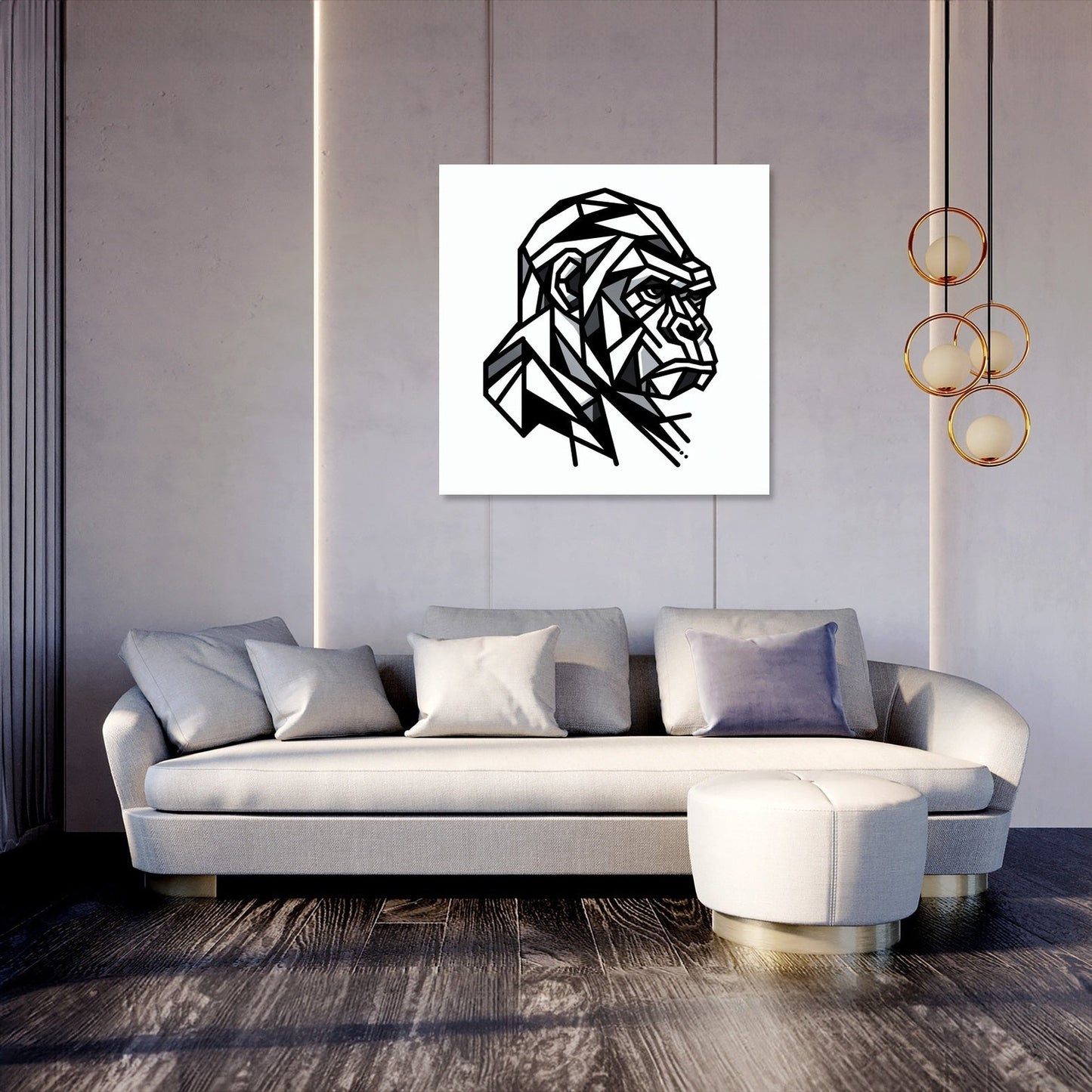 Cubist Gorilla Canvas