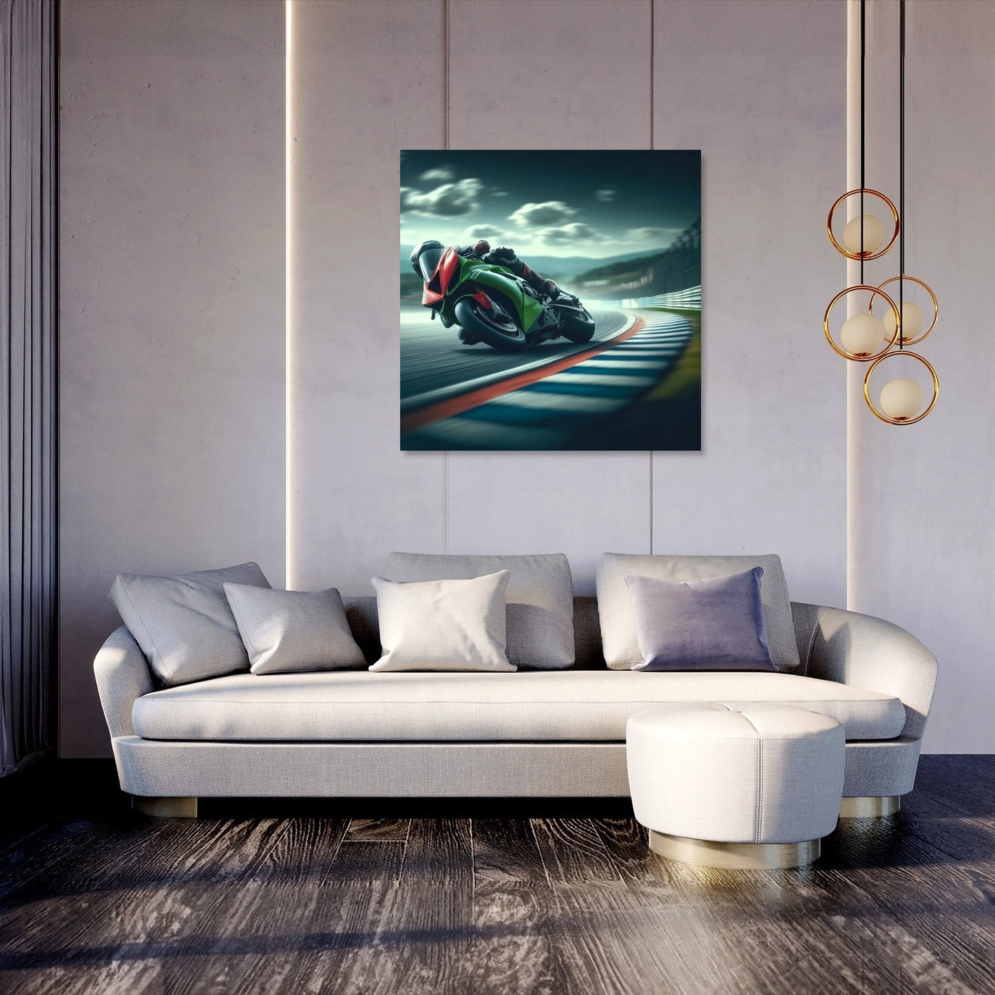 Racetrack Rush Canvas