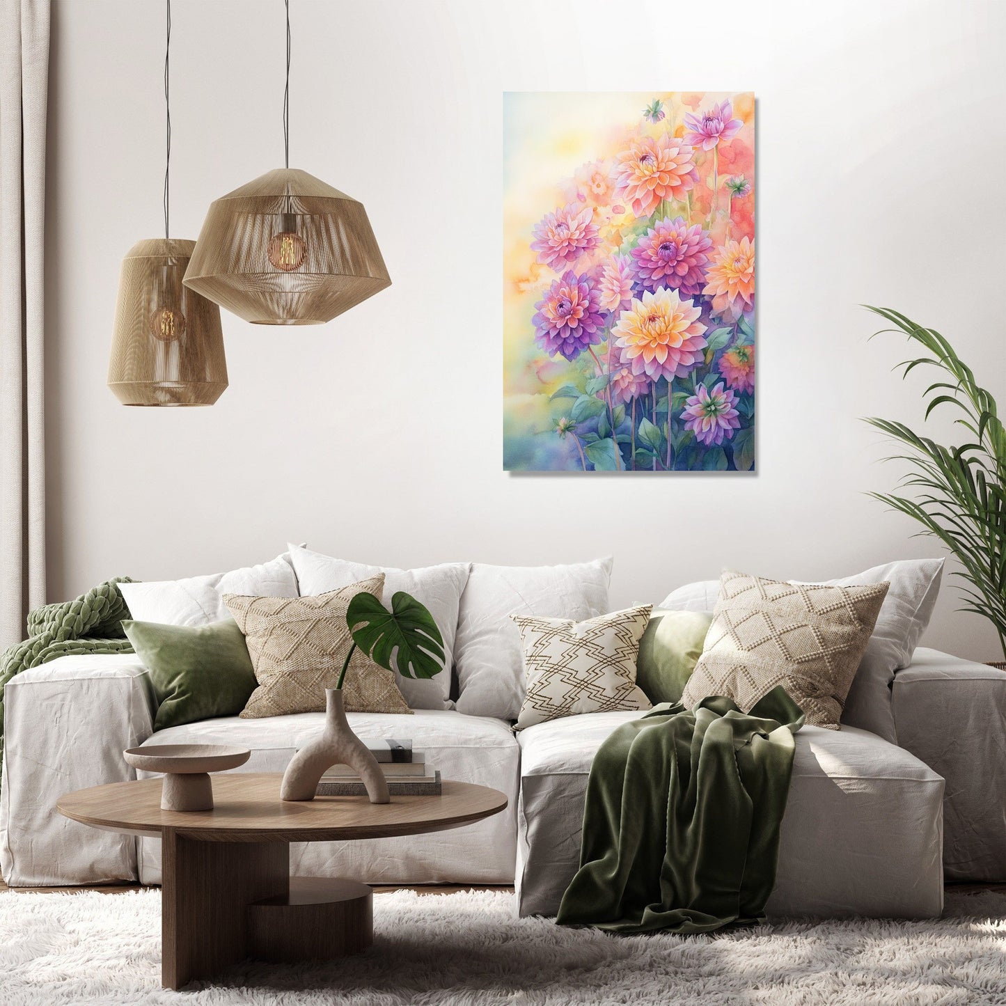 Dahlia Serenity Canvas