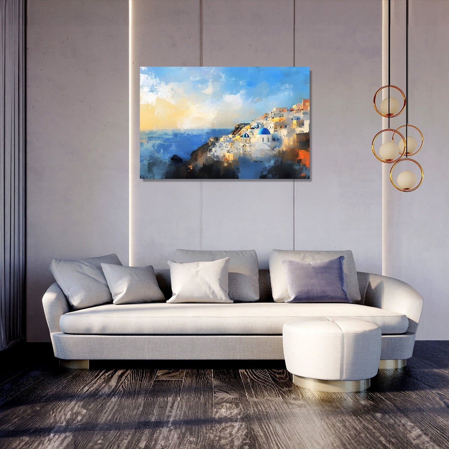 Oia Sunrise Canvas