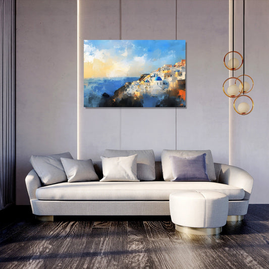 Oia Sunrise Canvas