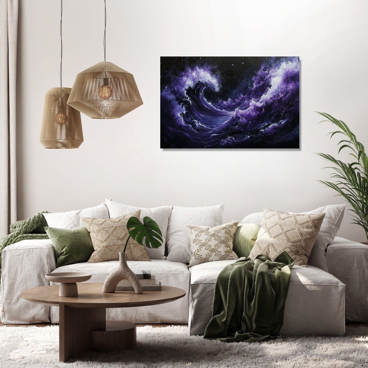 Cosmic Wave Canvas