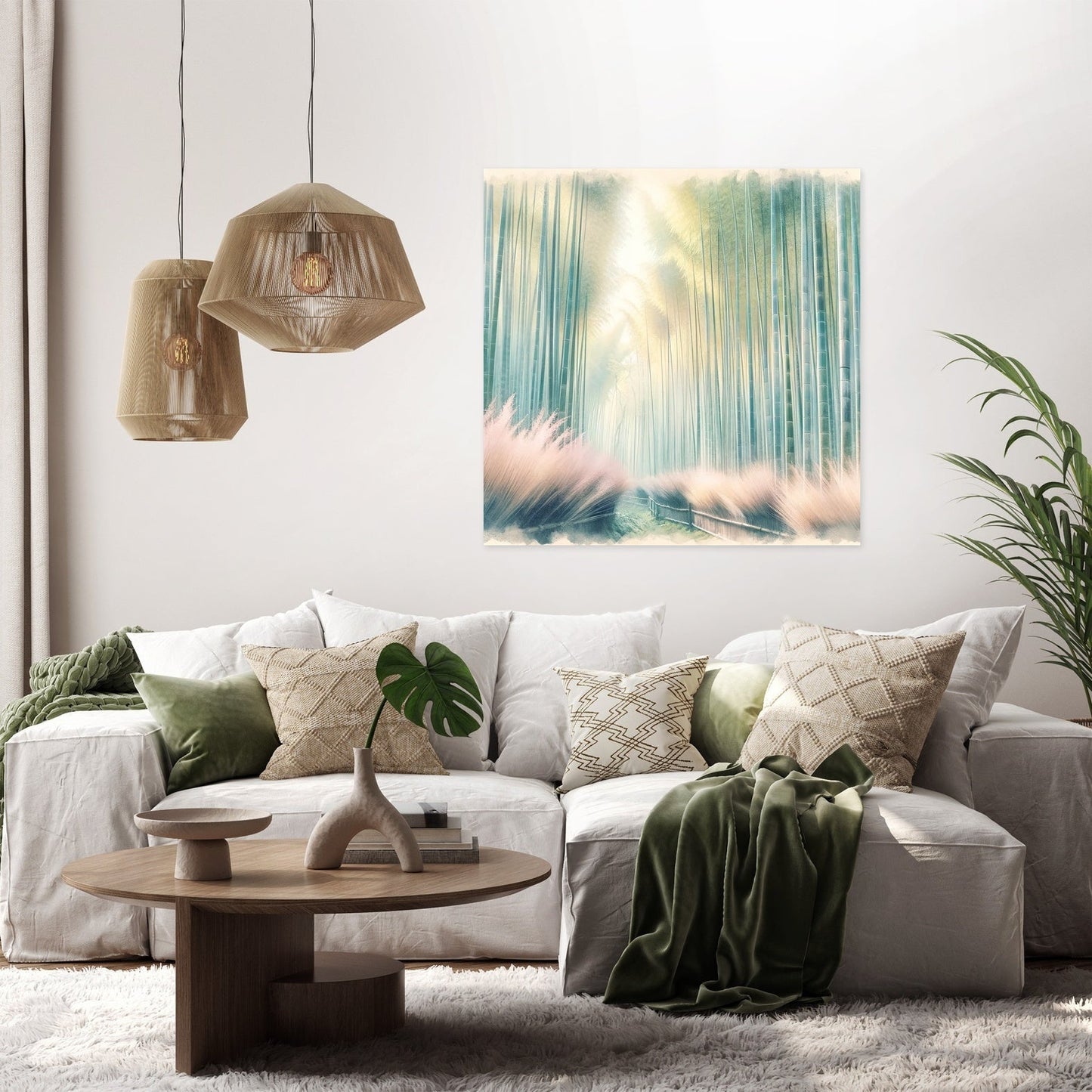 Arashiyama Bamboo Serenity Canvas