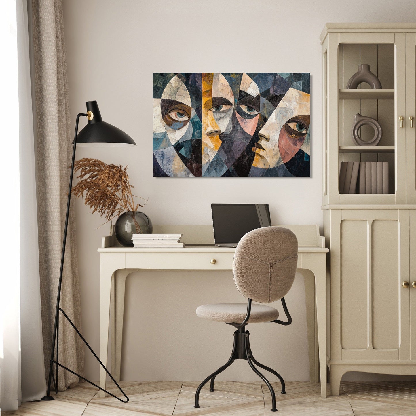 Geometric Chain Canvas