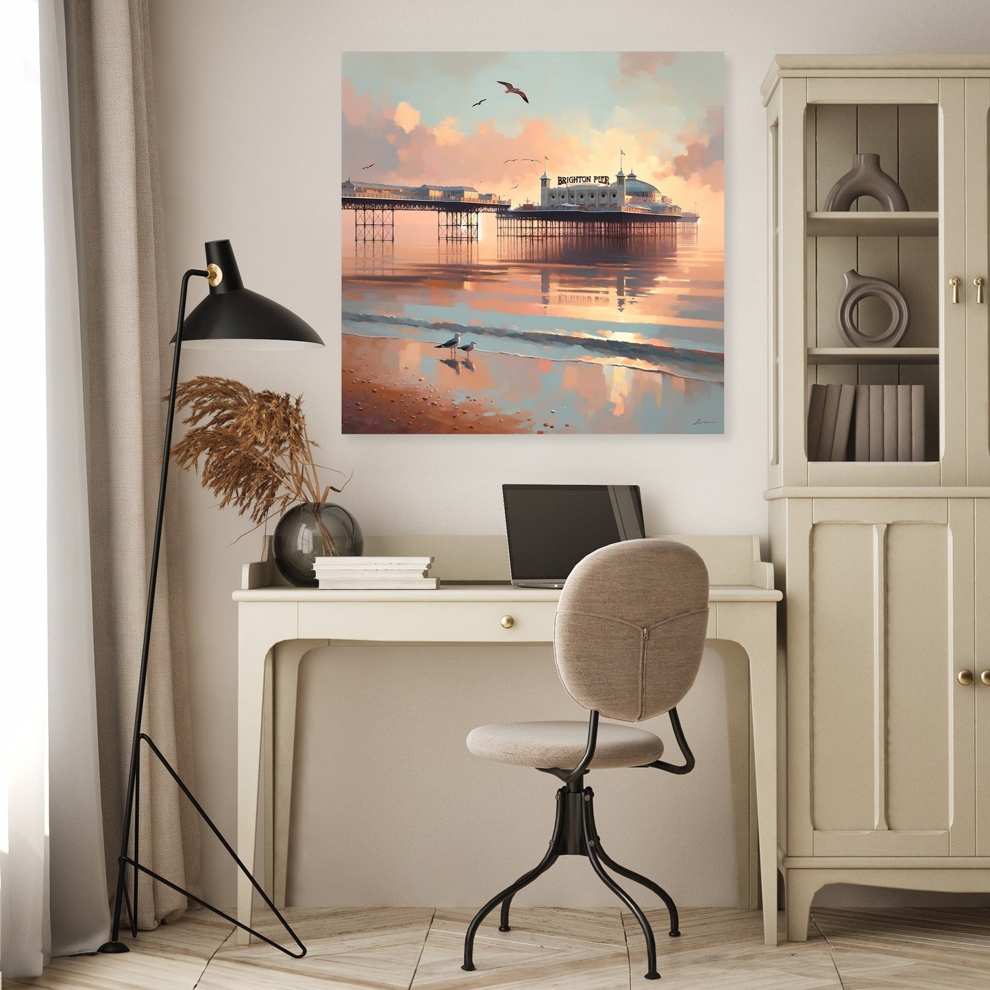 Brighton Pier Tranquil Morning Canvas