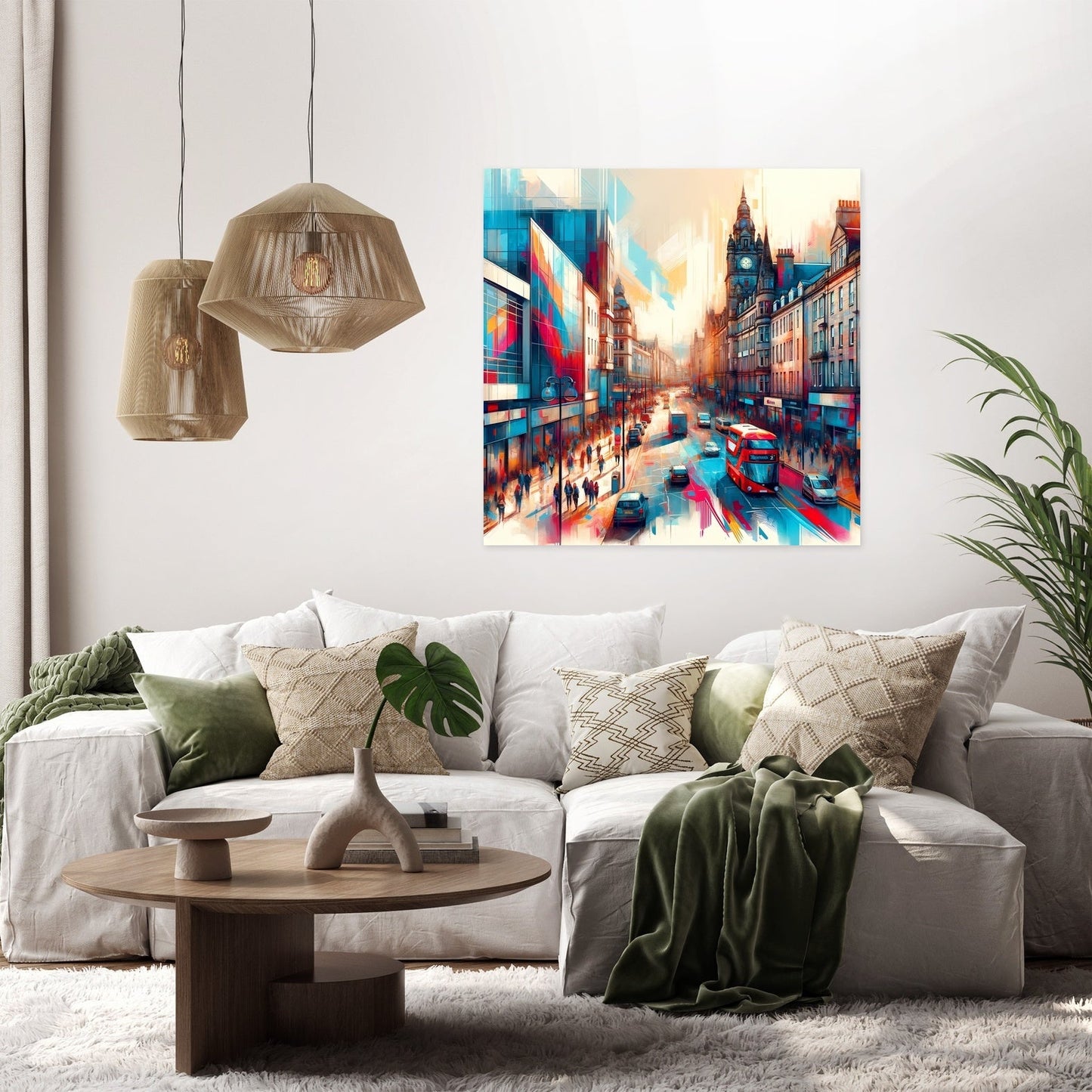 Aberdeen's Union Street Vibrance Canvas