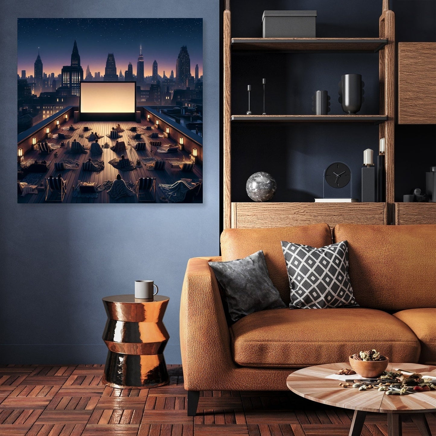 Rooftop Cinema Summer Nights Canvas