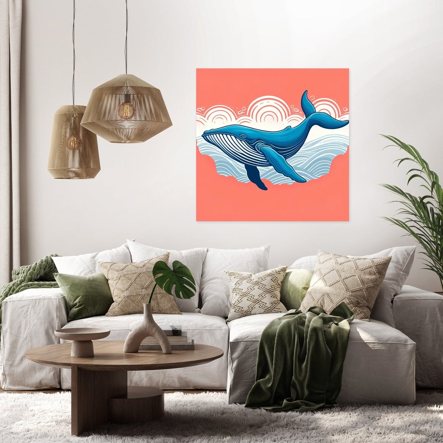 Serene Whale Canvas