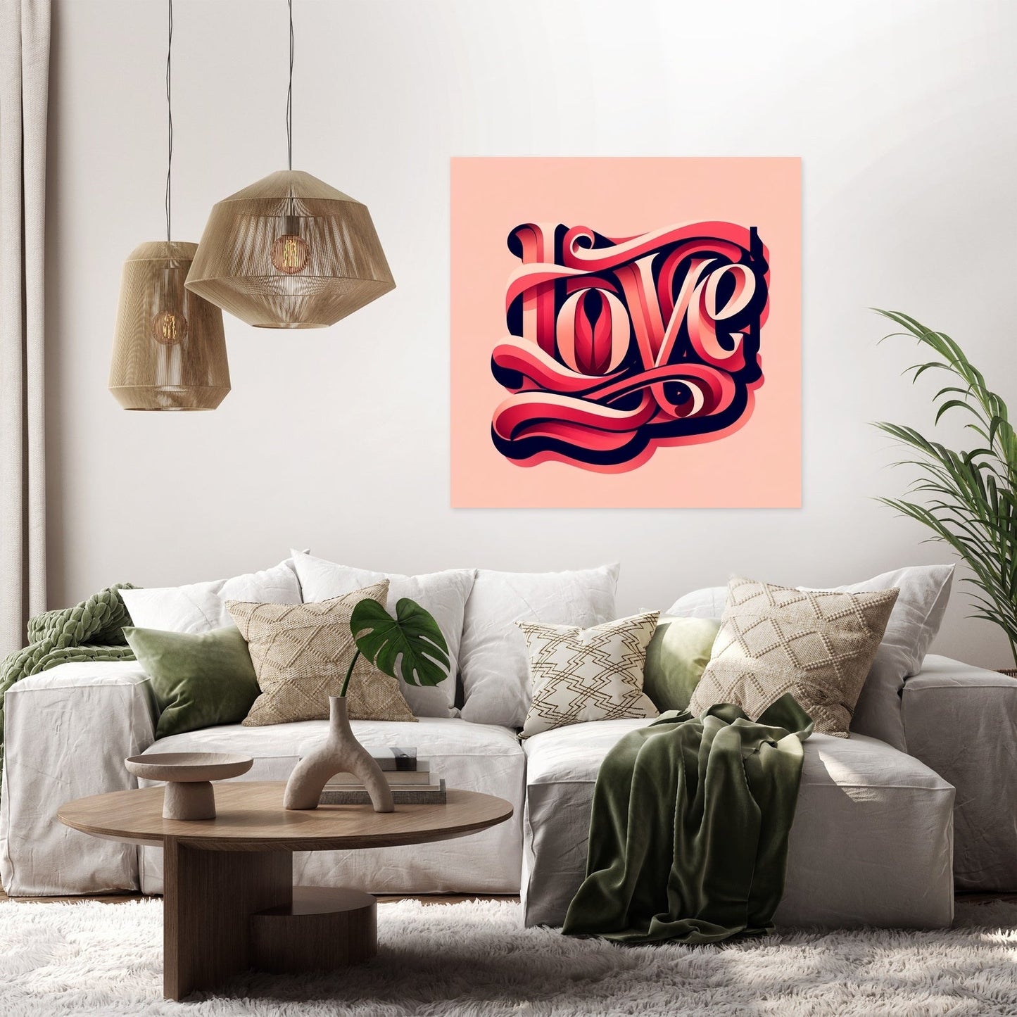 Typography Love Canvas