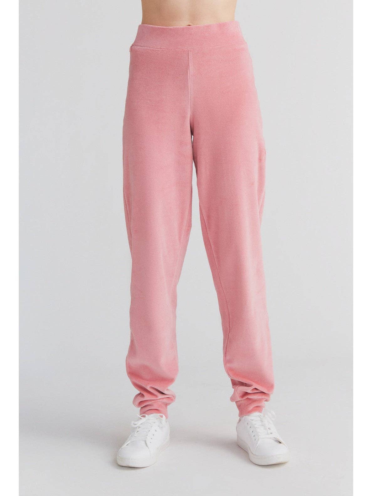 Organic Soft Fleece Cuffed Sweatpants: Womens