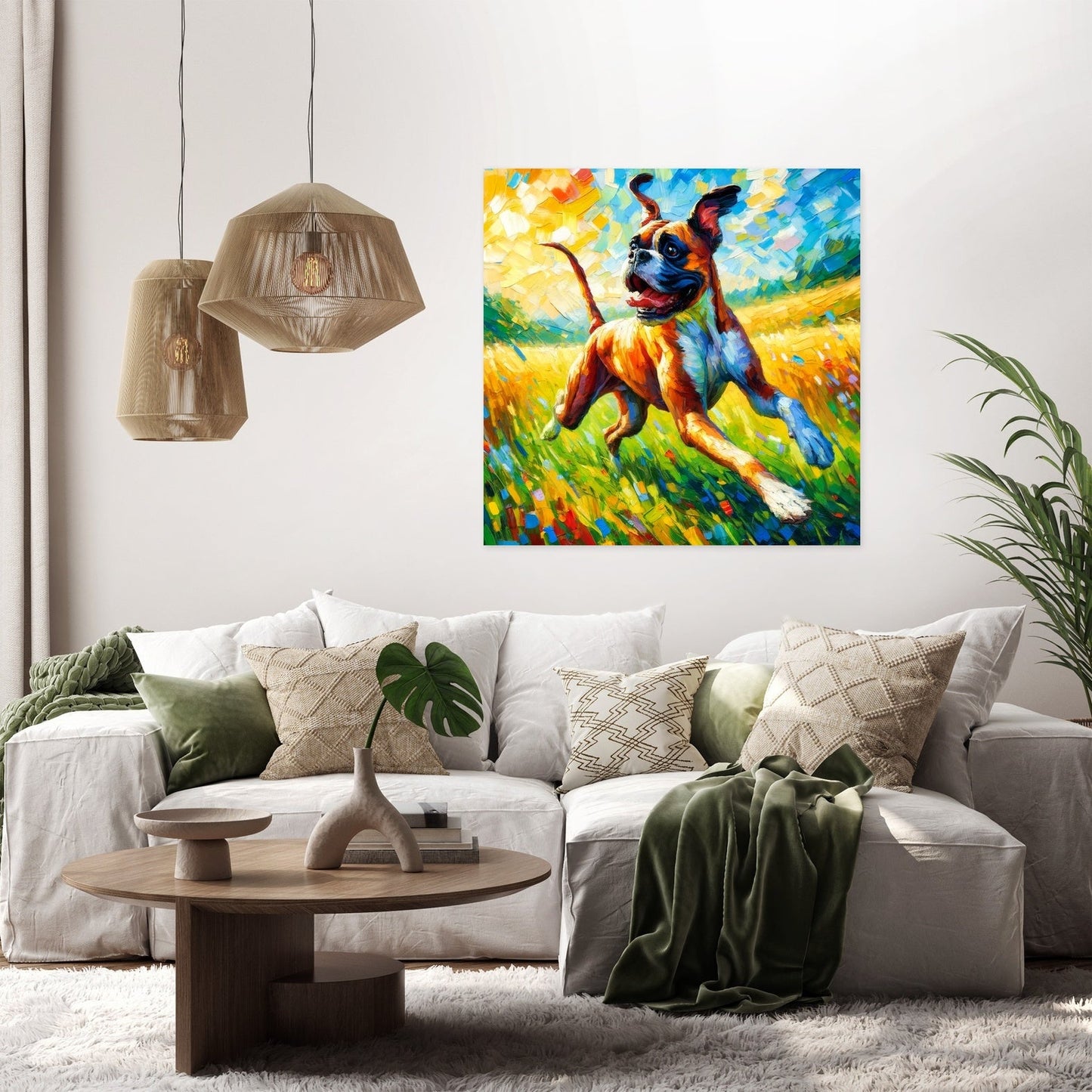 Boxer's Joyful Dance Canvas