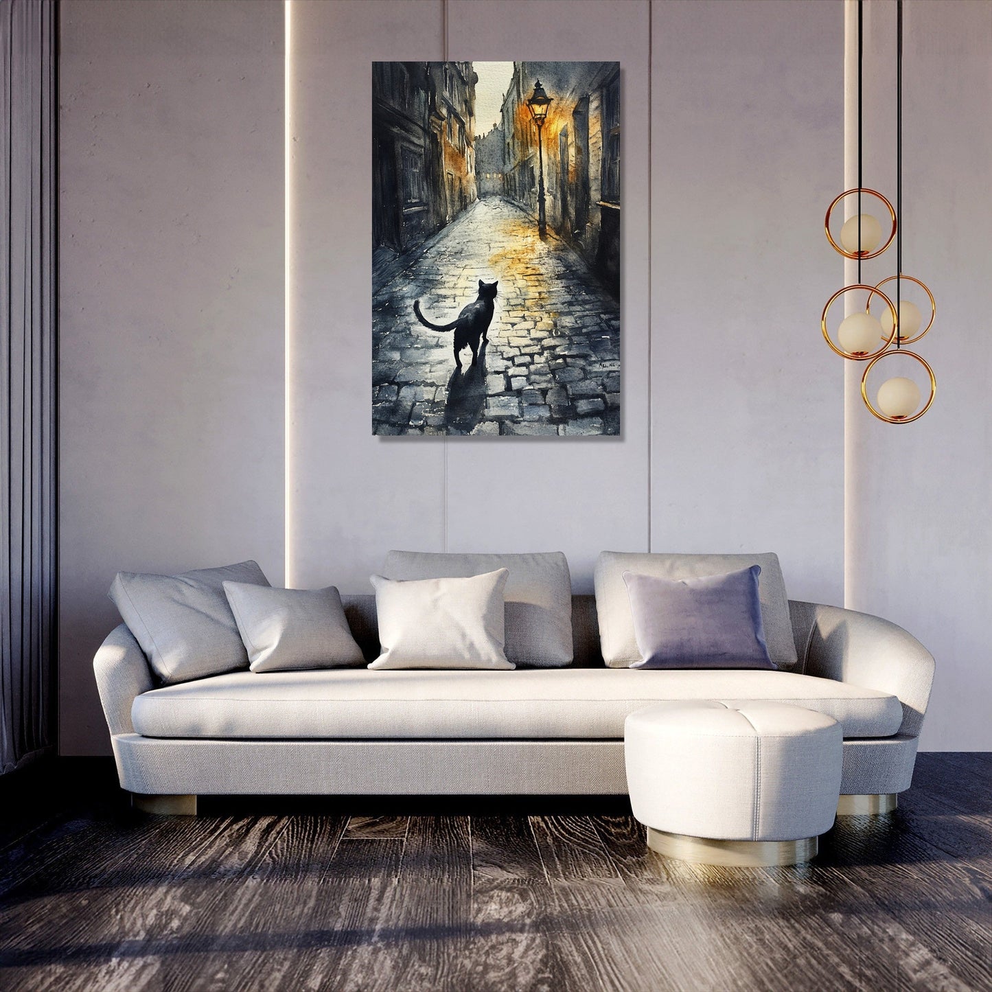 Nocturnal Stroll Canvas