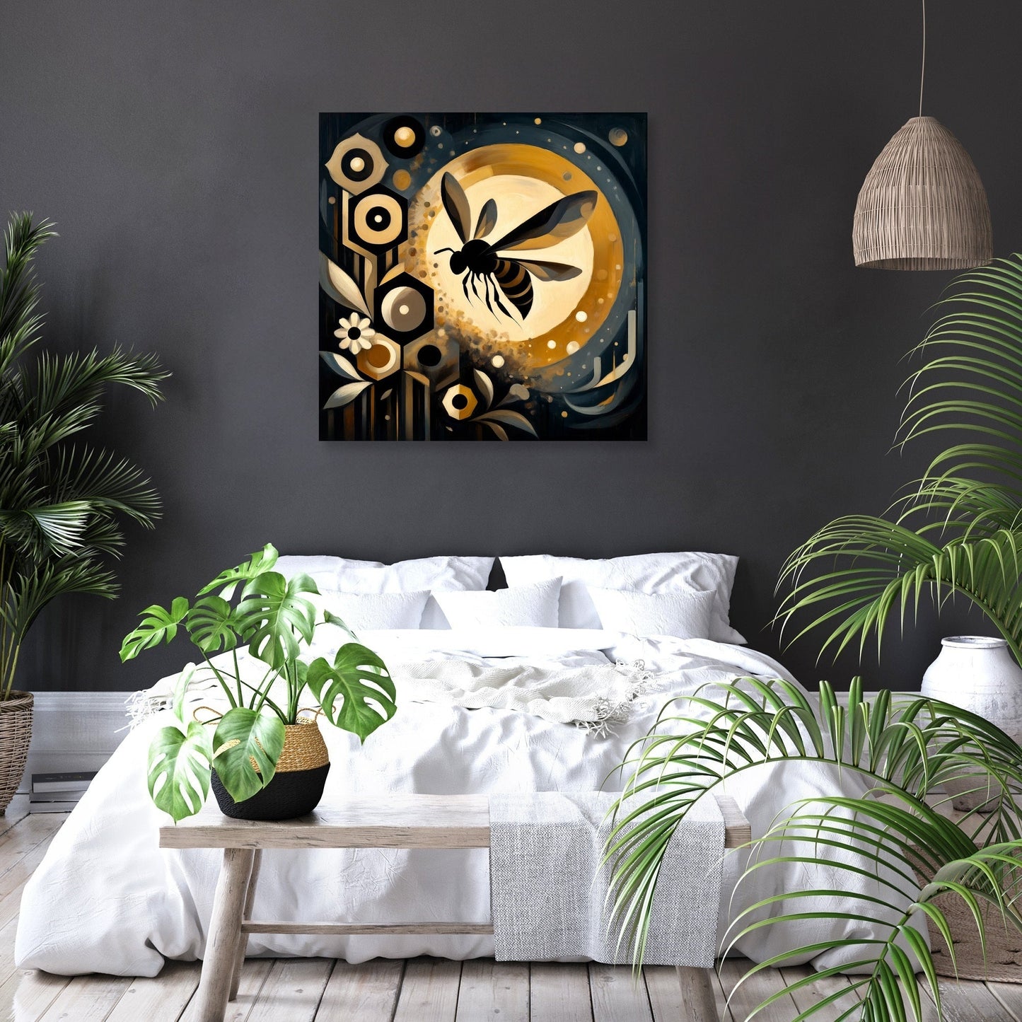 Epochs of Nectar Bee Canvas
