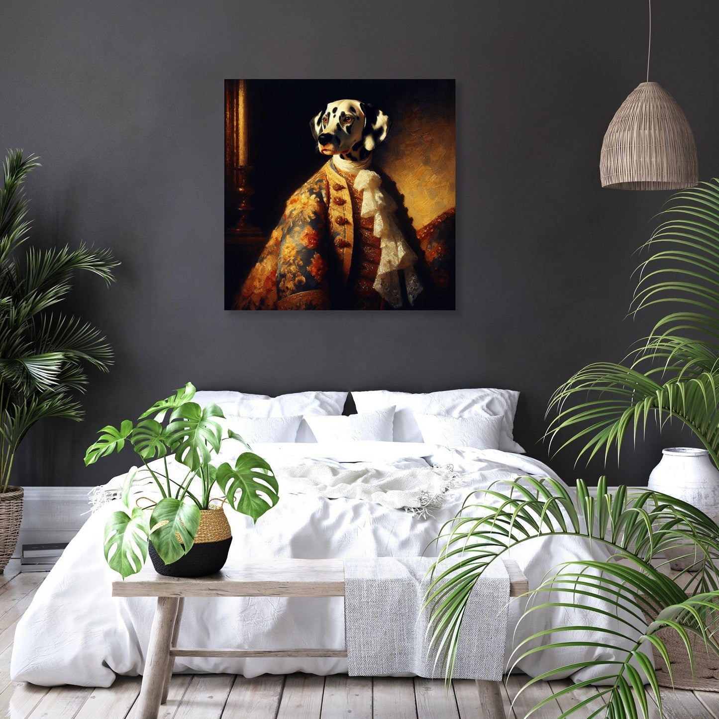 Dalmatian Royalty Golden Hour Canvas