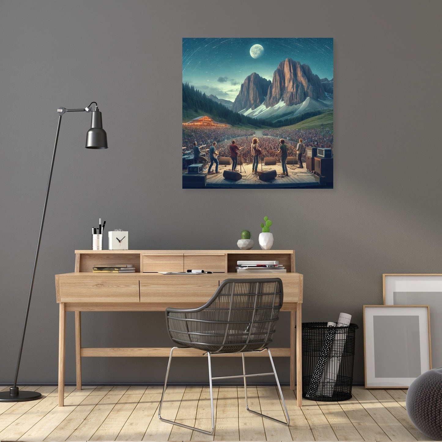 Mountain Rock Concert Canvas