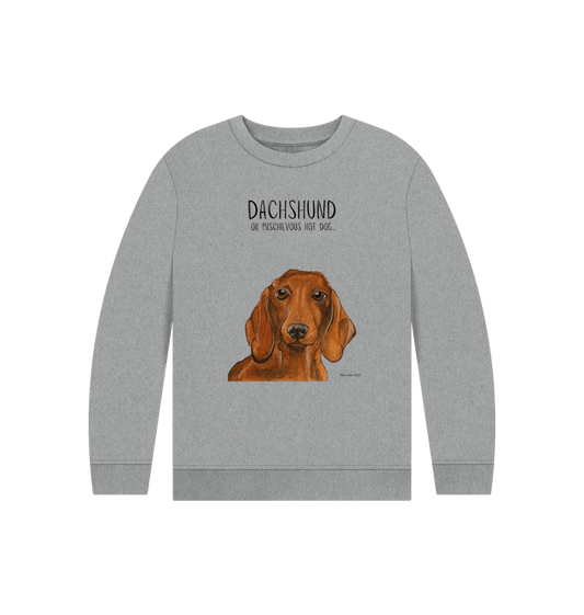 Snuggly Sausage Dog Kids' Sweatshirt – Ethically Made Cuteness!