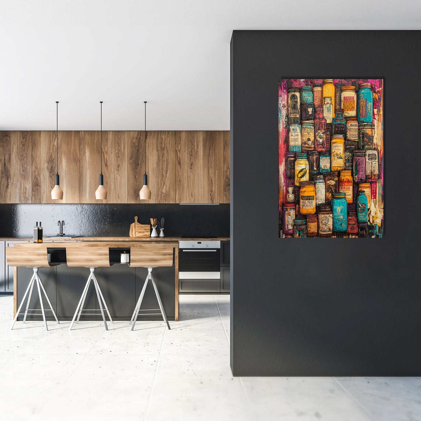 Dadaist Spice Jar Canvas