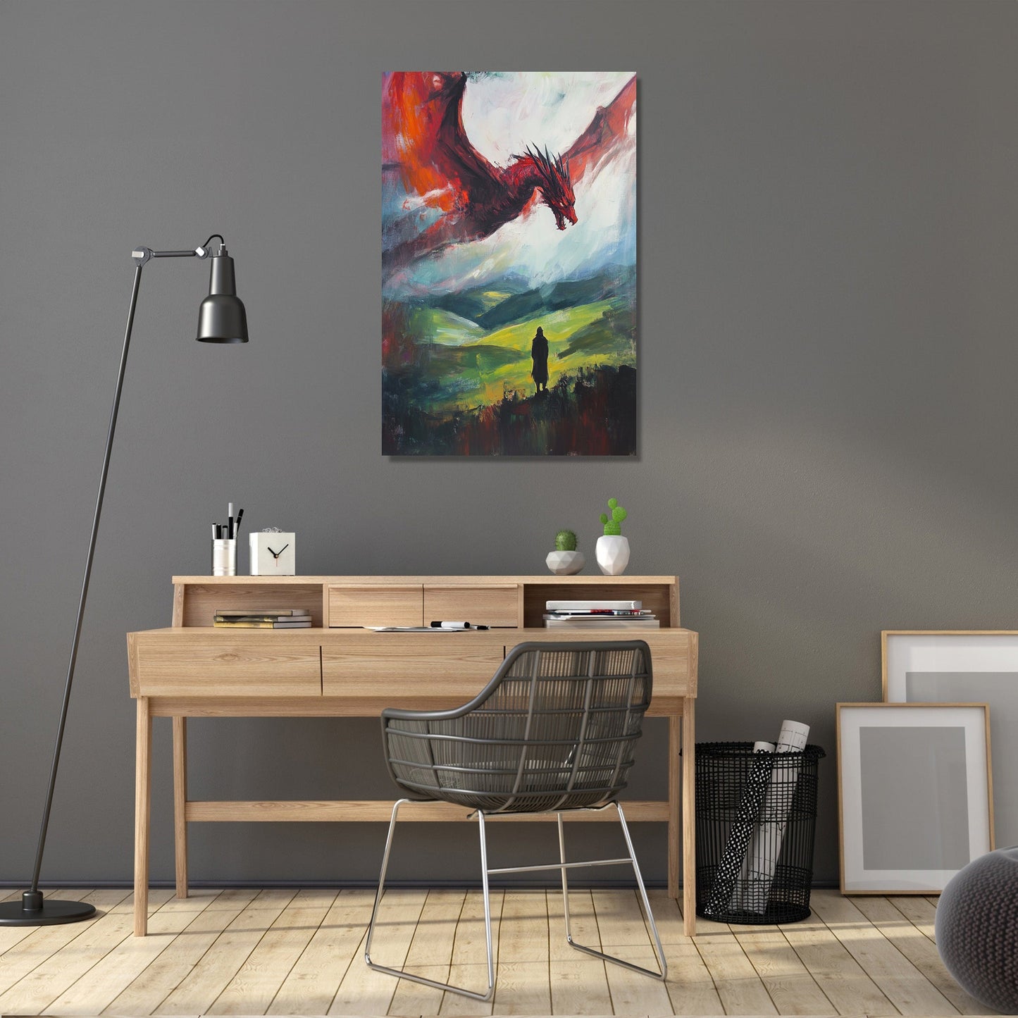 Welsh Dragon Majesty Canvas