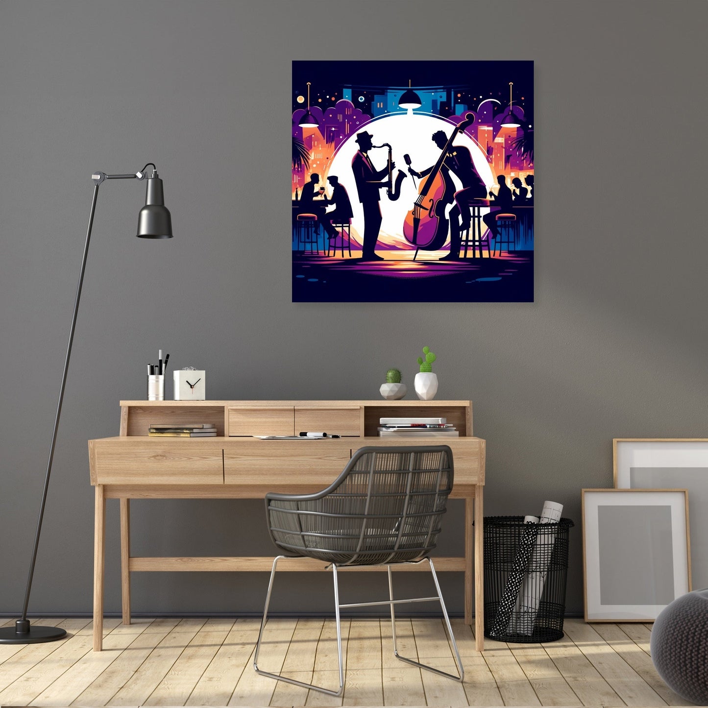 Midnight Jazz Rhythms Canvas