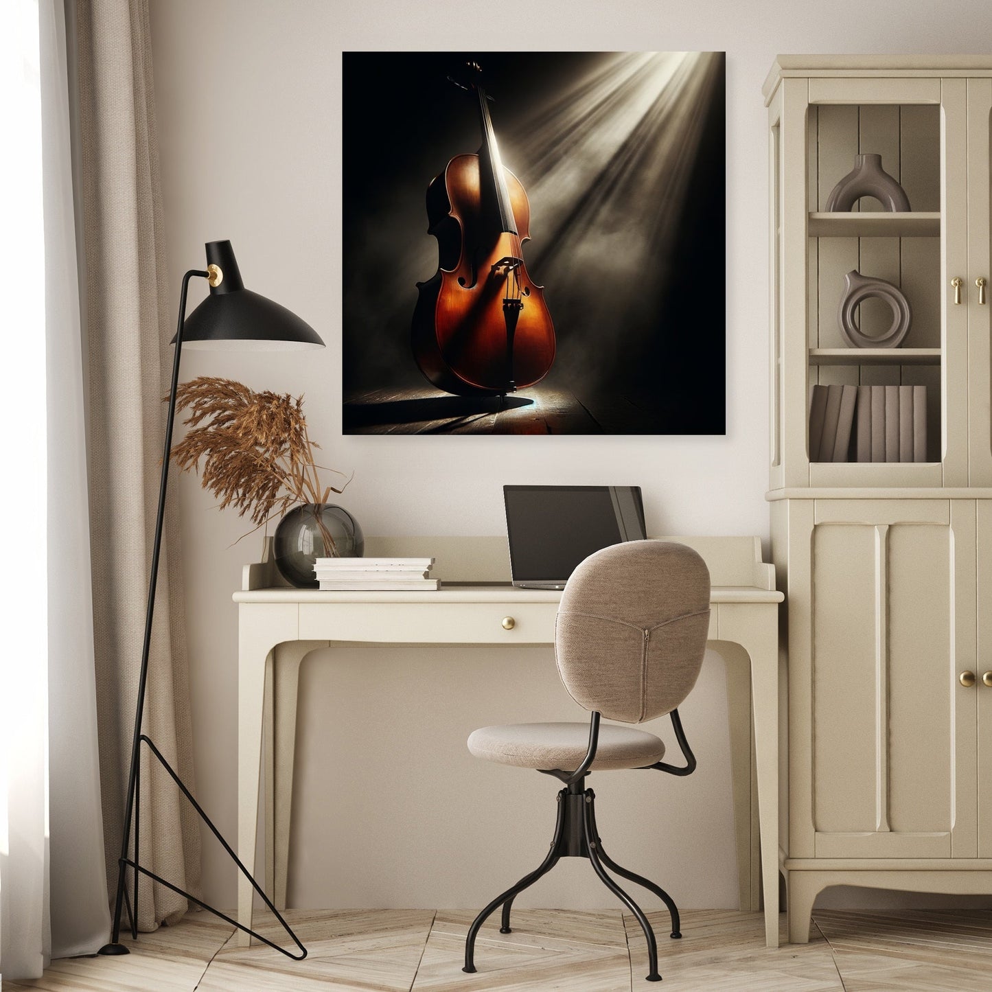 Cello's Shadow Canvas
