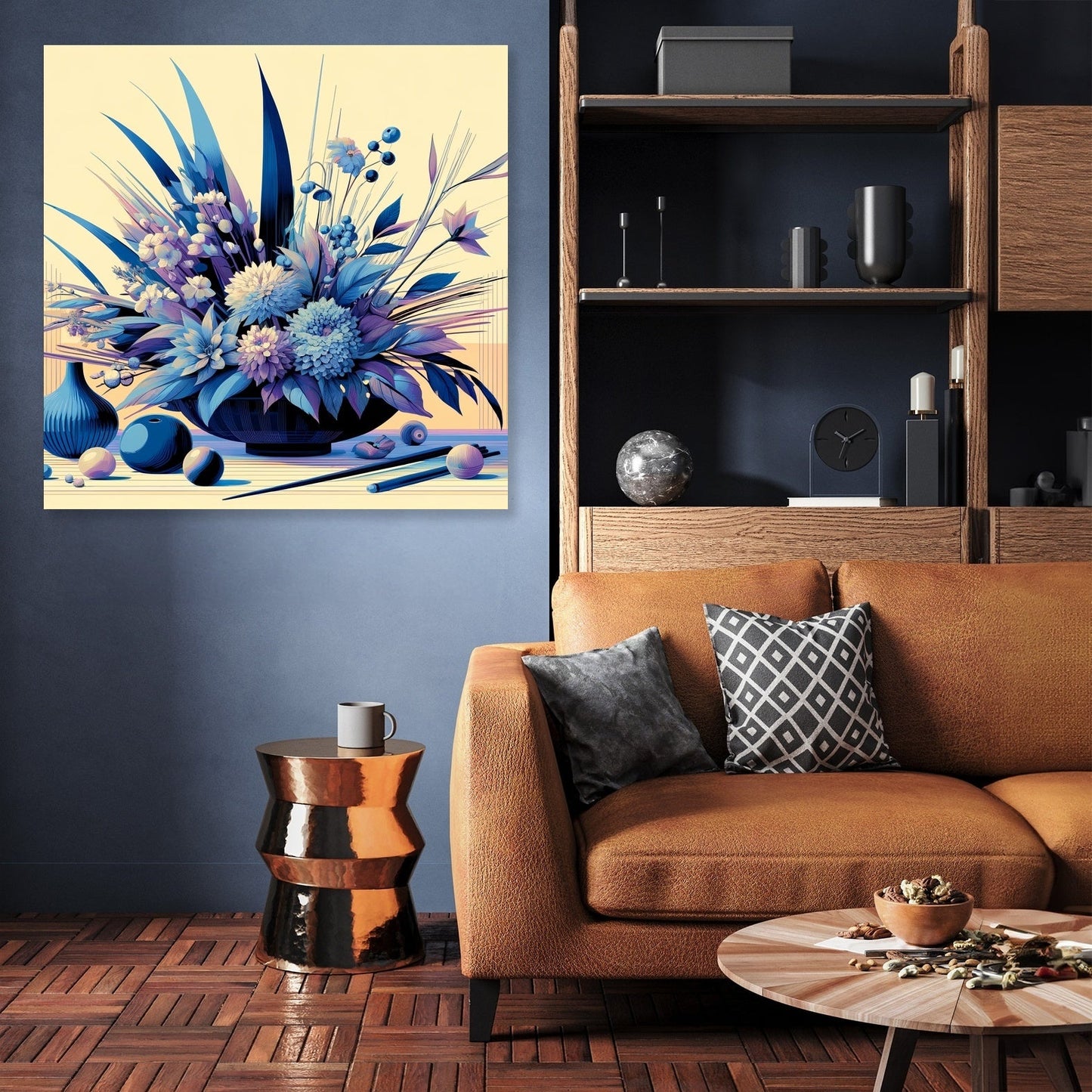 Modern Ikebana Canvas