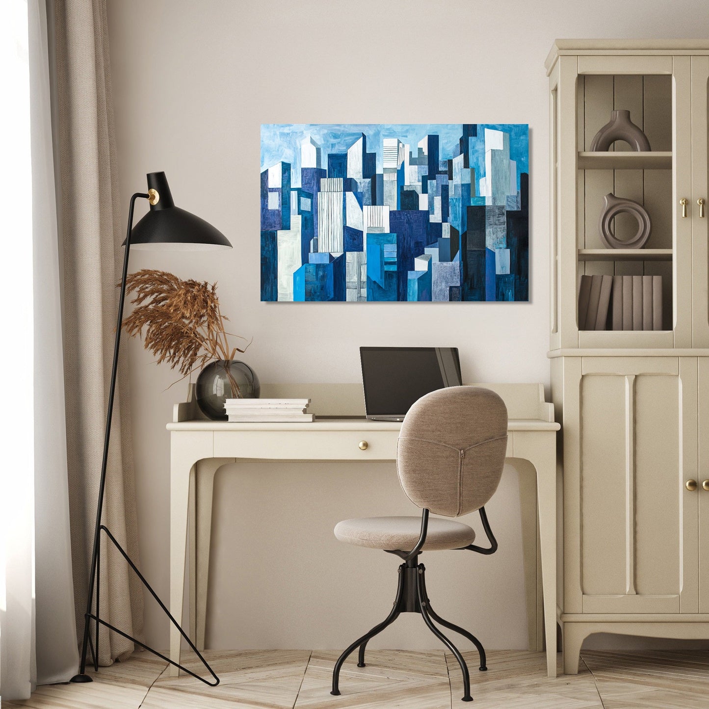 Cubist Cityscape Canvas