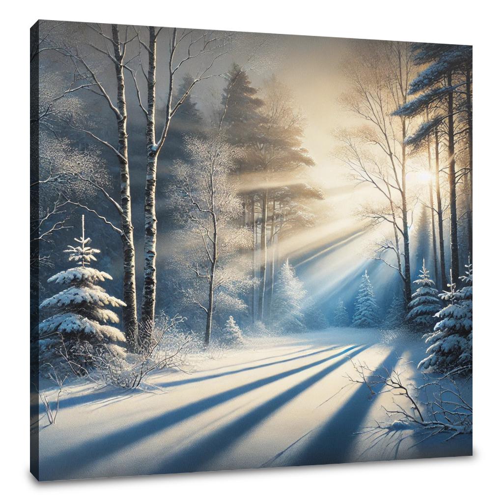 Winter's First Light Canvas