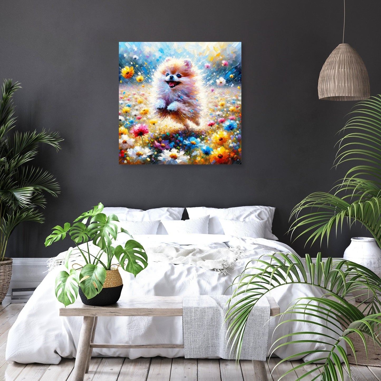 Pomeranian Joy Canvas