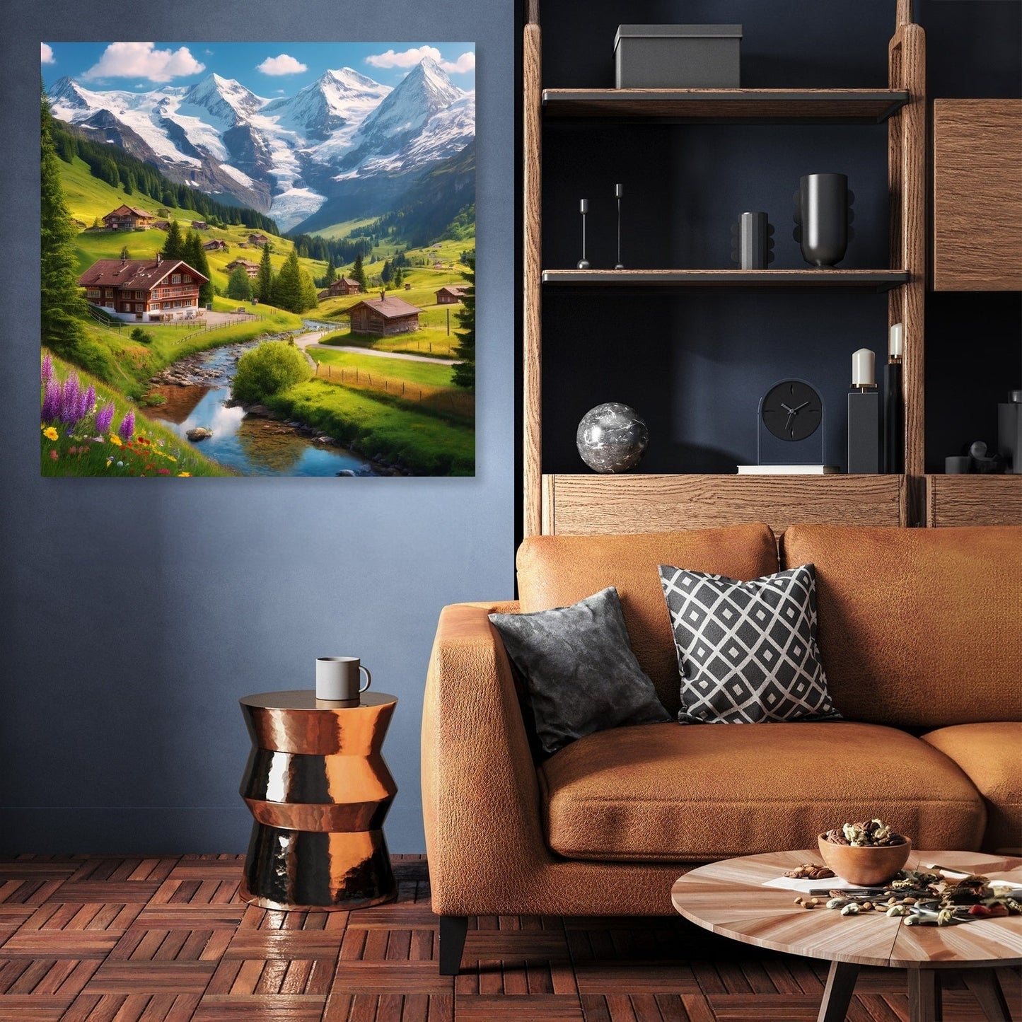 Swiss Alps Charm Canvas