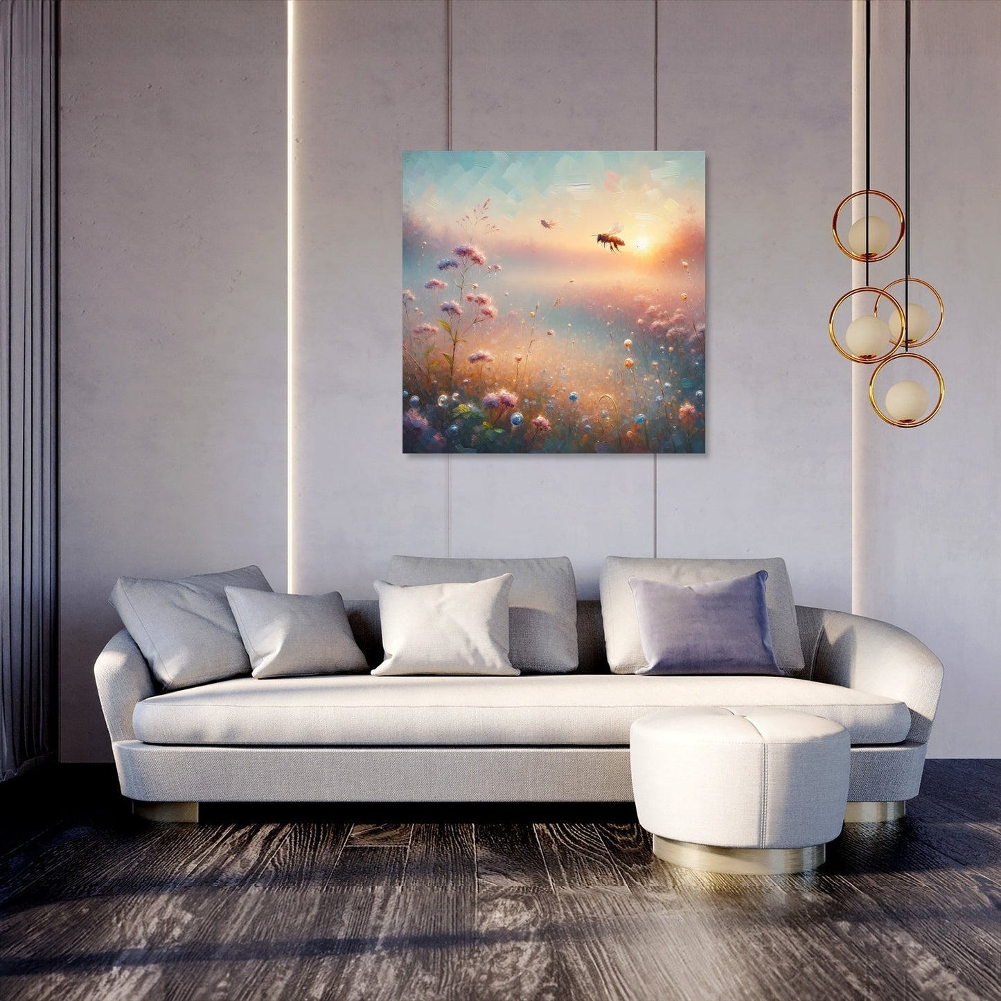 Whispers of Nature Bee Canvas