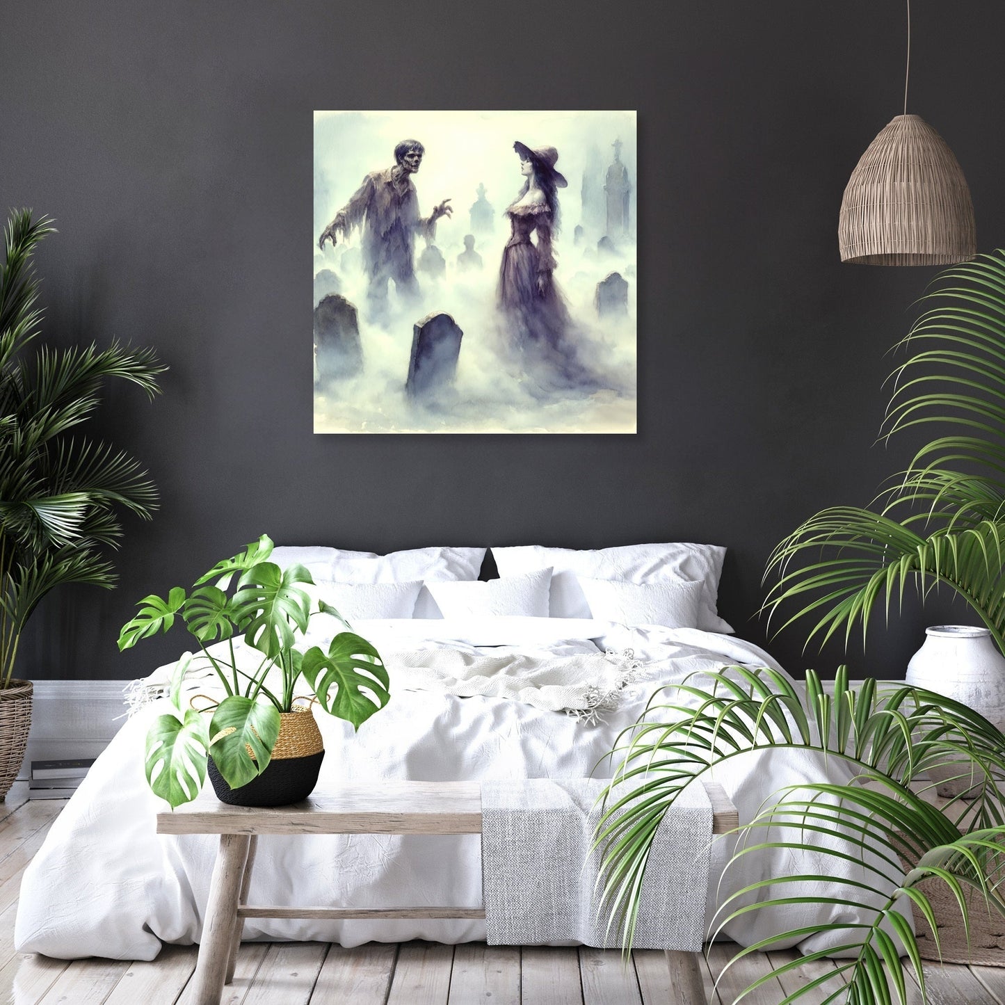 Graveyard Mist Encounter Canvas
