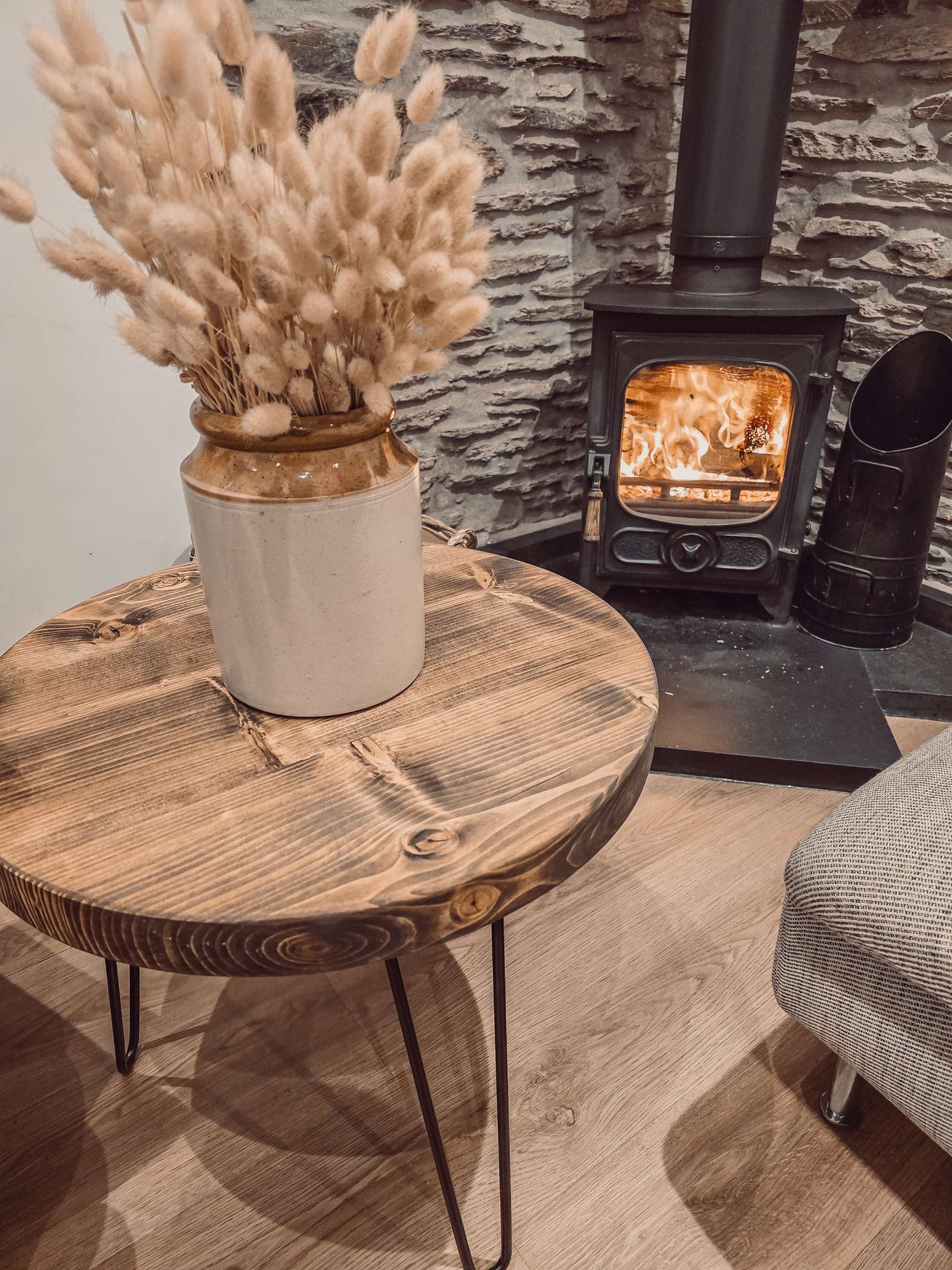 DALVA Walnut Round Coffee Table