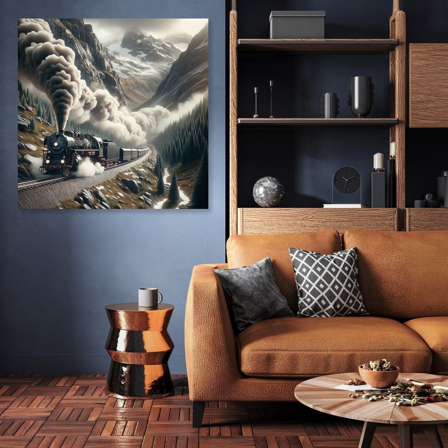 Mountain Pass Express Canvas