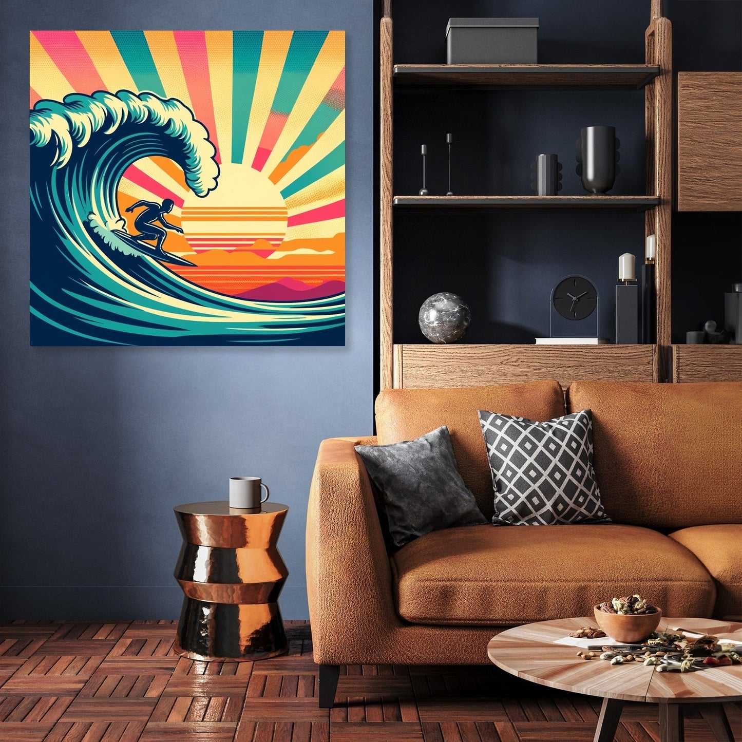 Sunset Surf Spectacle Canvas