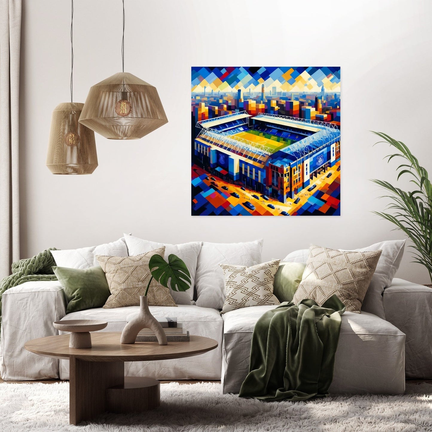 Cubist Goodison Park Liverpool Canvas