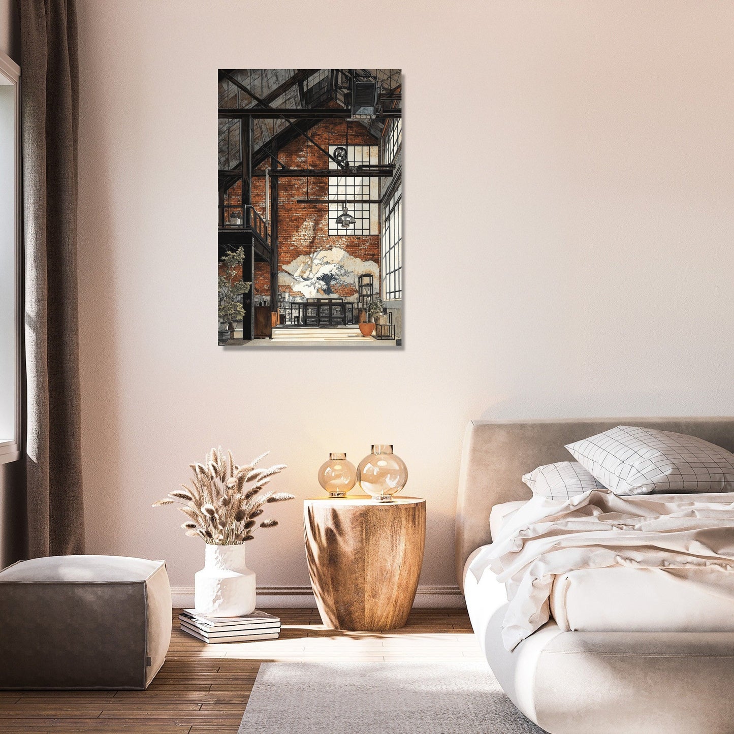 Industrial Loft Serenity Canvas