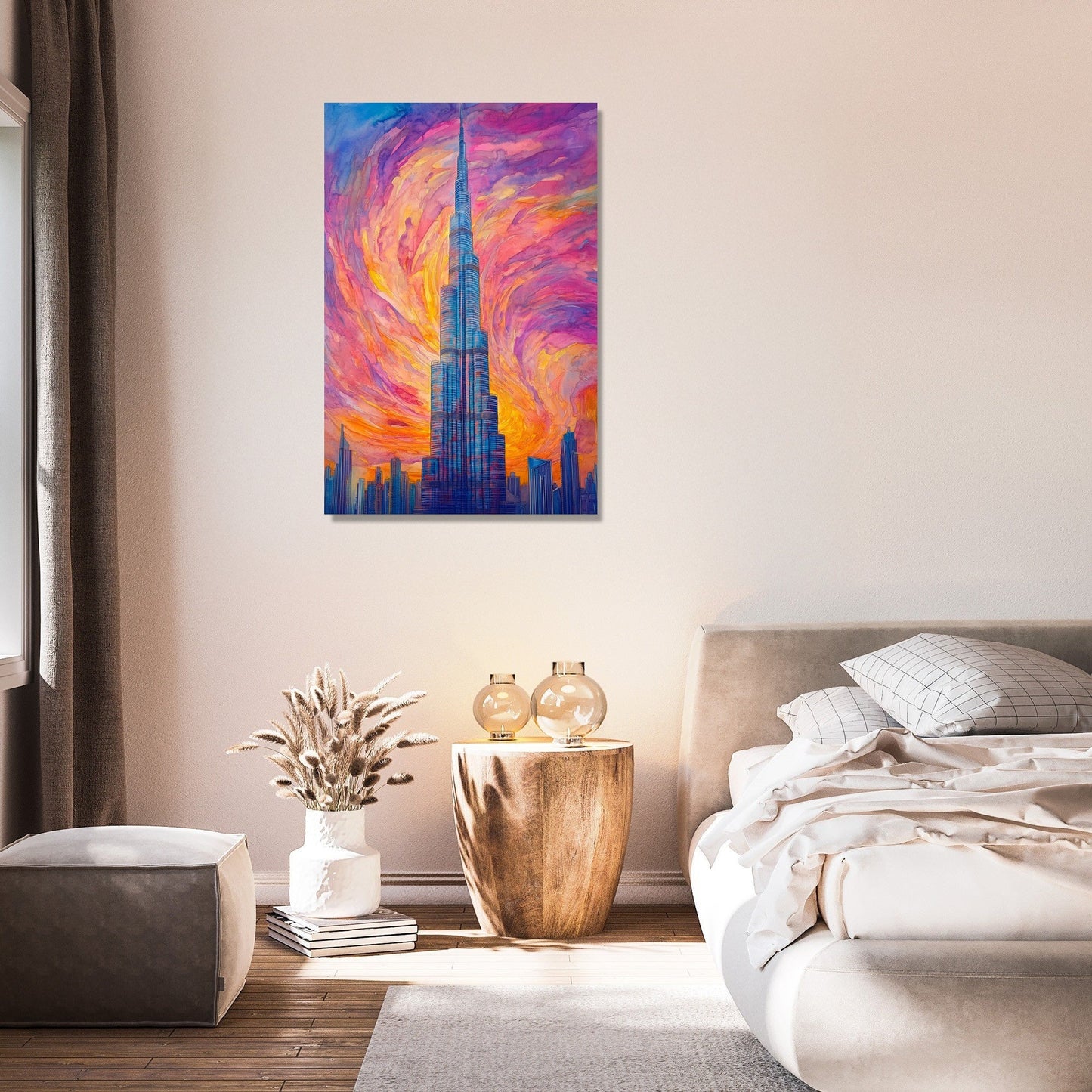 Burj Khalifa Sunset Canvas