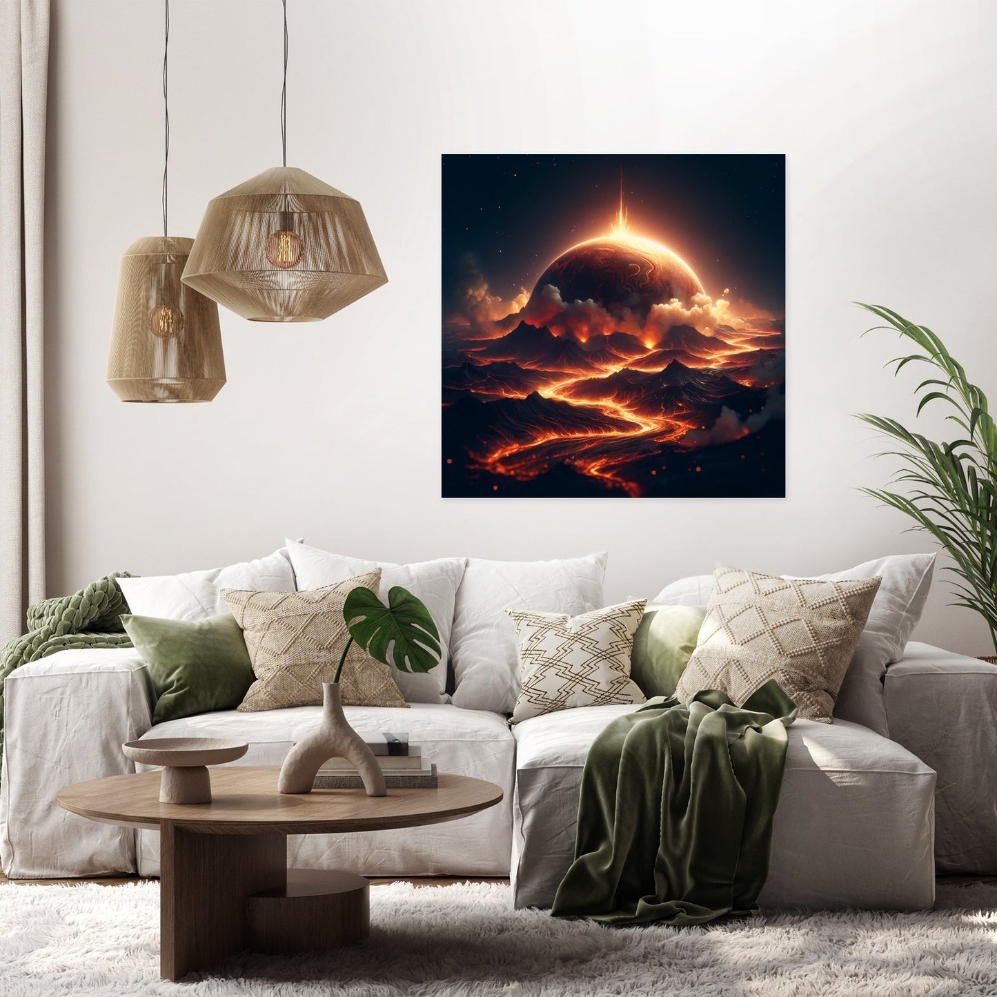 Lava Planet Canvas