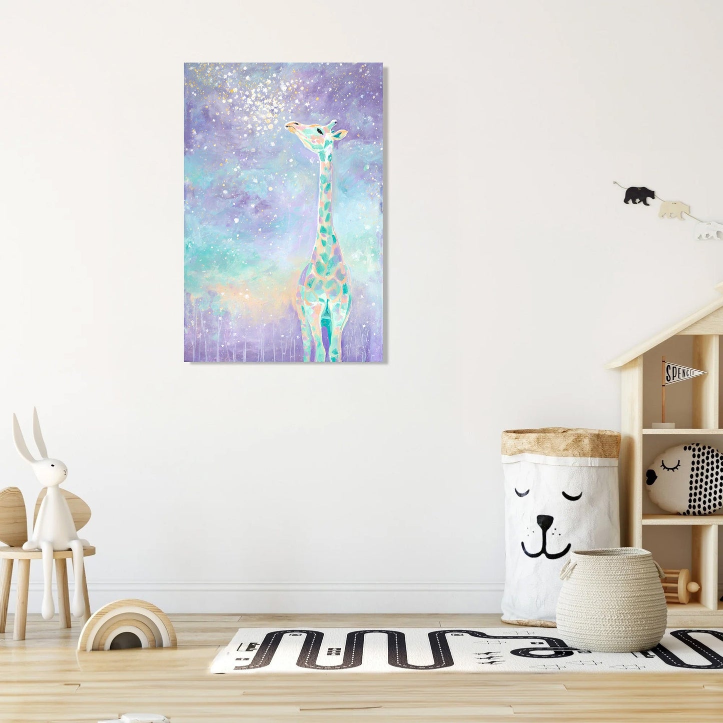 Giraffe Starry Dreams Canvas